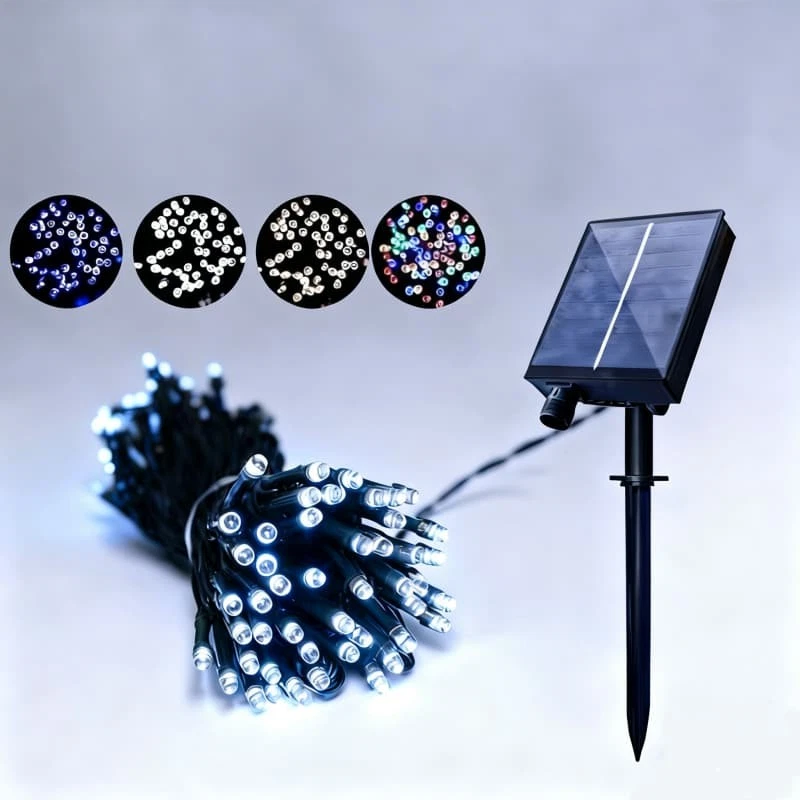 (RGB) Garden Christmas 100 LED Wedding Party Solar Waterproof Lights Outdoor
