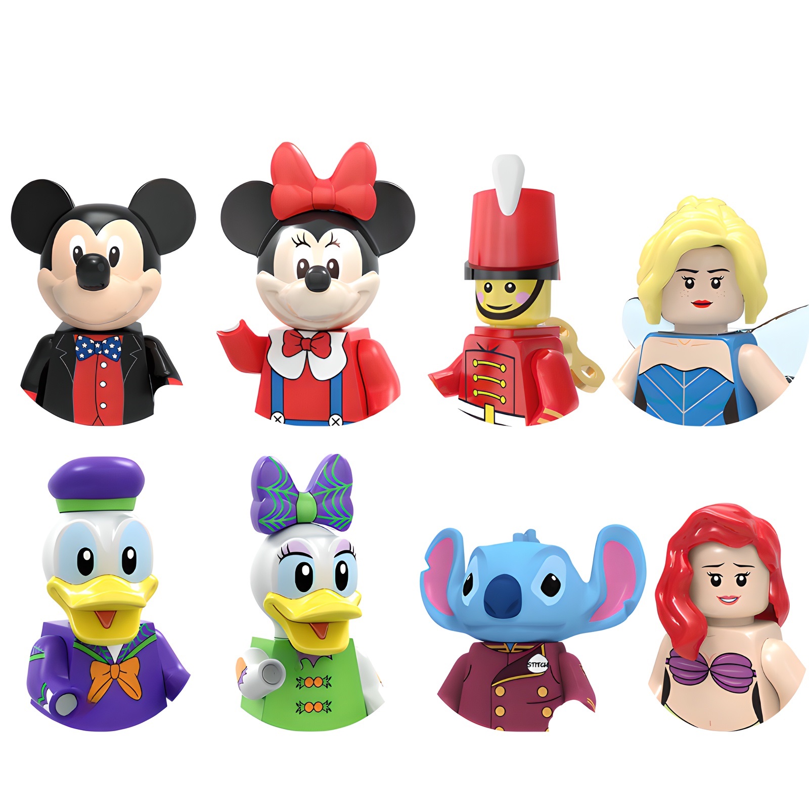 (Style B) Holiday Minifigures Cartoon Minifigures Building Blocks Toy Action Figure Model Blocks Fit Lego