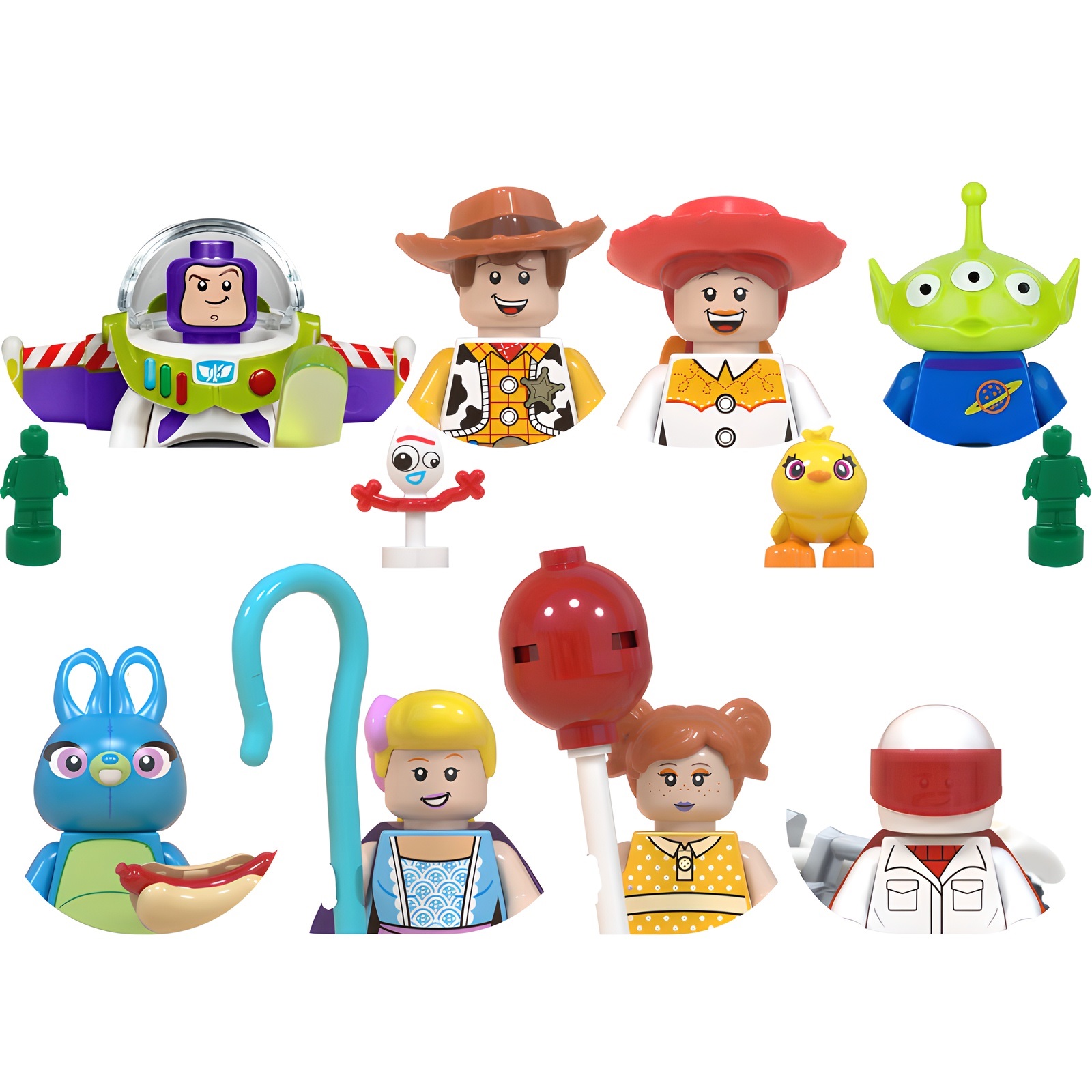 (Style B) Holiday Minifigures Cartoon Minifigures Building Blocks Toy Action Figure Model Blocks Fit Lego