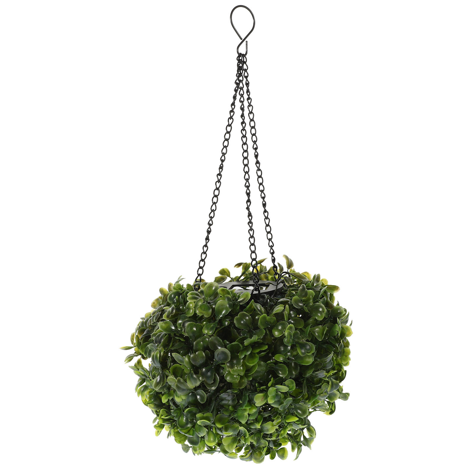 Solar Hanging Plants Lamp Artificial LED Lighted Topiary Balls Iron Pink Home Decor Garden Outdoor Scene Layout Wedding Seasonal