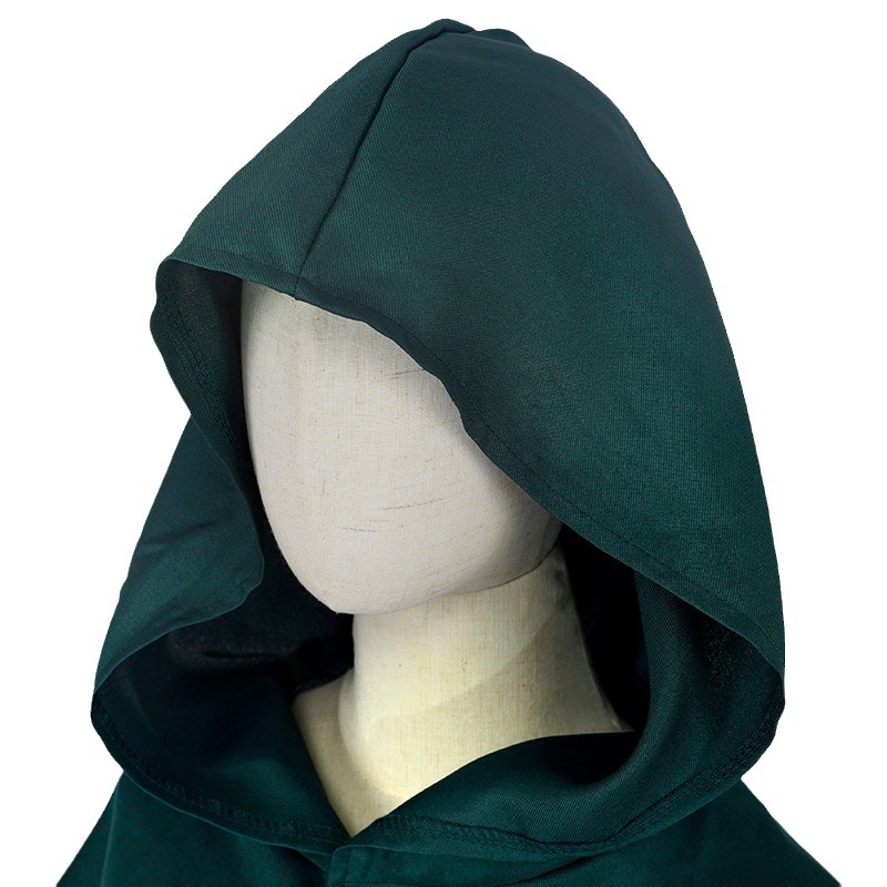 (150CM) Kids Attack on Titan Survey Corps Captain Cape Cloak Halloween Cosplay Costume Roleplay Outfit