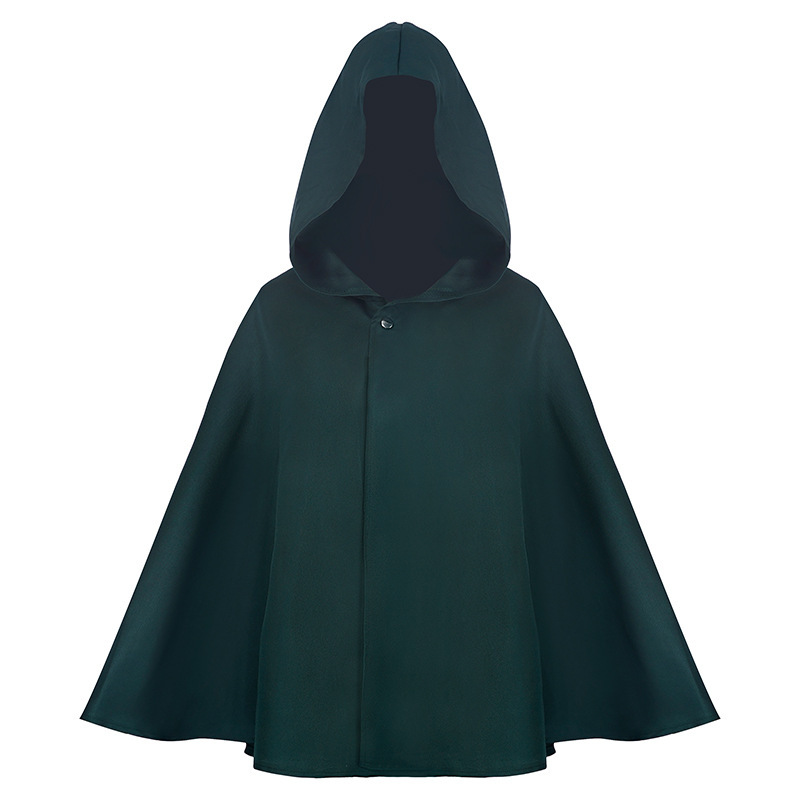 (150CM) Kids Attack on Titan Survey Corps Captain Cape Cloak Halloween Cosplay Costume Roleplay Outfit