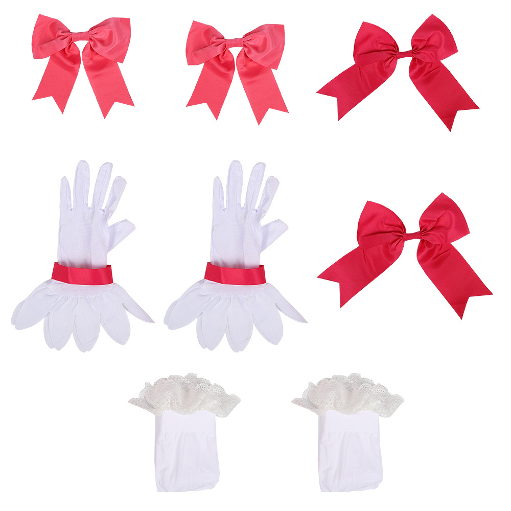 (S) Kids Madoka Kaname Magical Girl Costume Anime Cosplay Outfit for Halloween Party Stage Performance