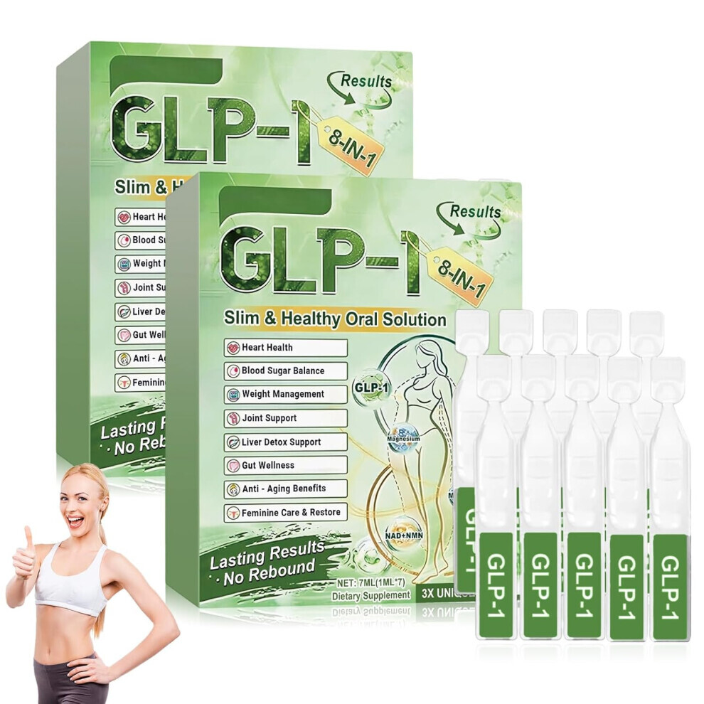 3 Packs 8In1 Slim Healthy Oral Solution Liquid Drops Weight Loss Firming Skin Body Shaping