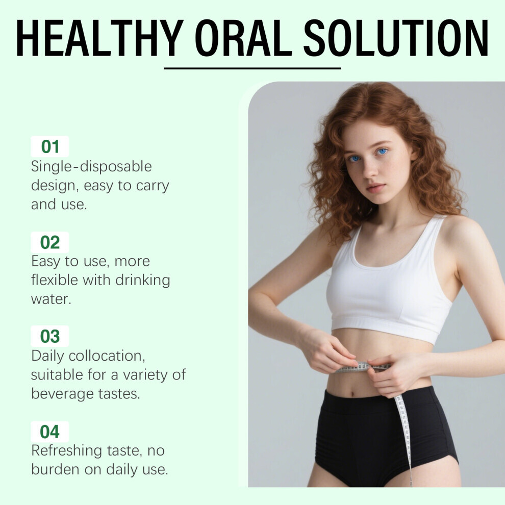 3 Packs 8In1 Slim Healthy Oral Solution Liquid Drops Weight Loss Firming Skin Body Shaping