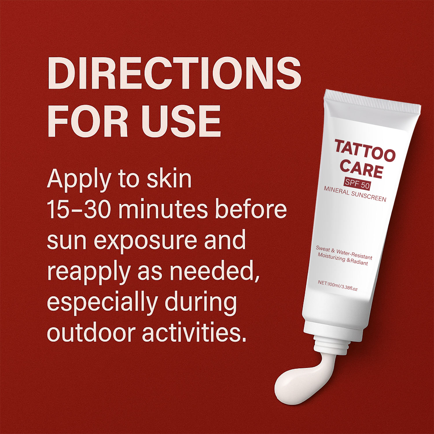 Tattoo Aftercare Protective Shield Cream Isolating Barrier Repair For Newly Tattooed Skin Daily Moisturizing Care 100ml