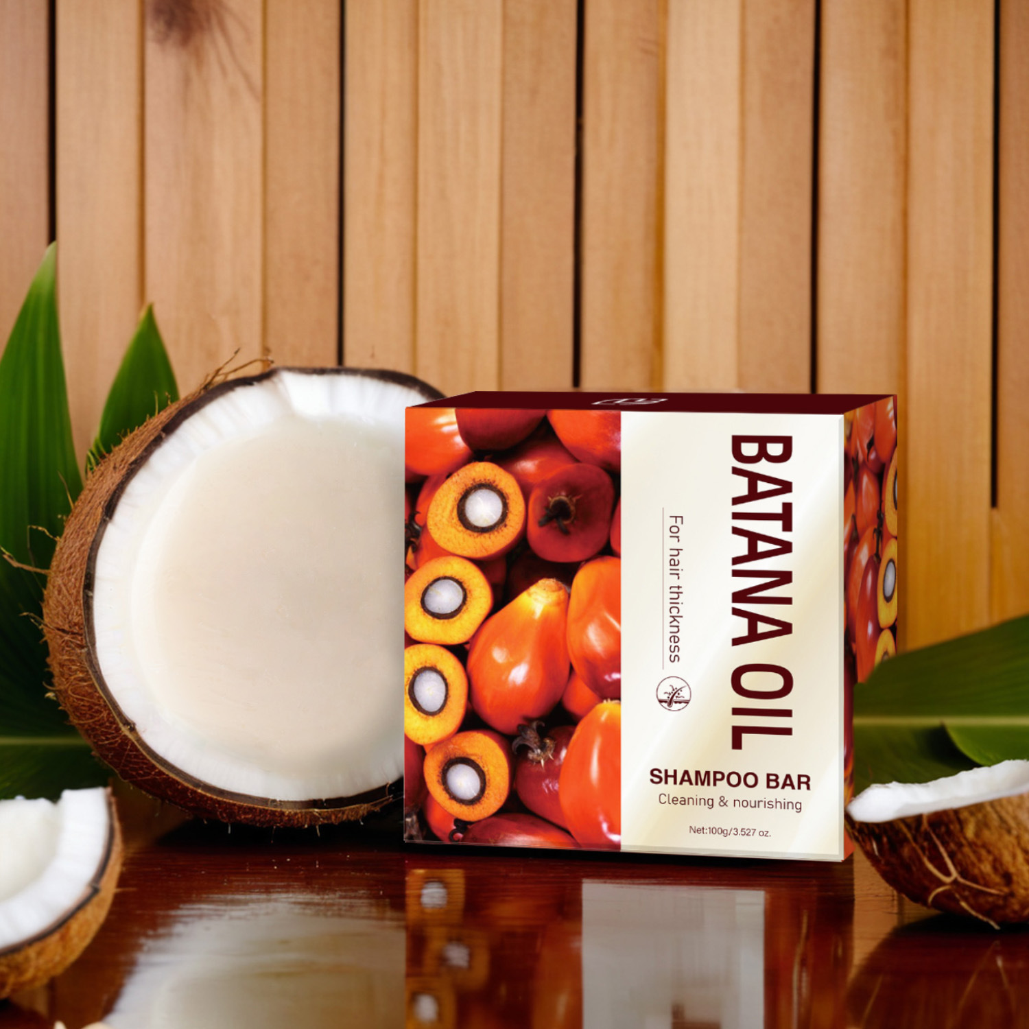 Batana Shampoo Bar Nourishing Scalp Strengthening Roots For Dry Damaged Hair Daily Deep Cleansing And Repair 100g