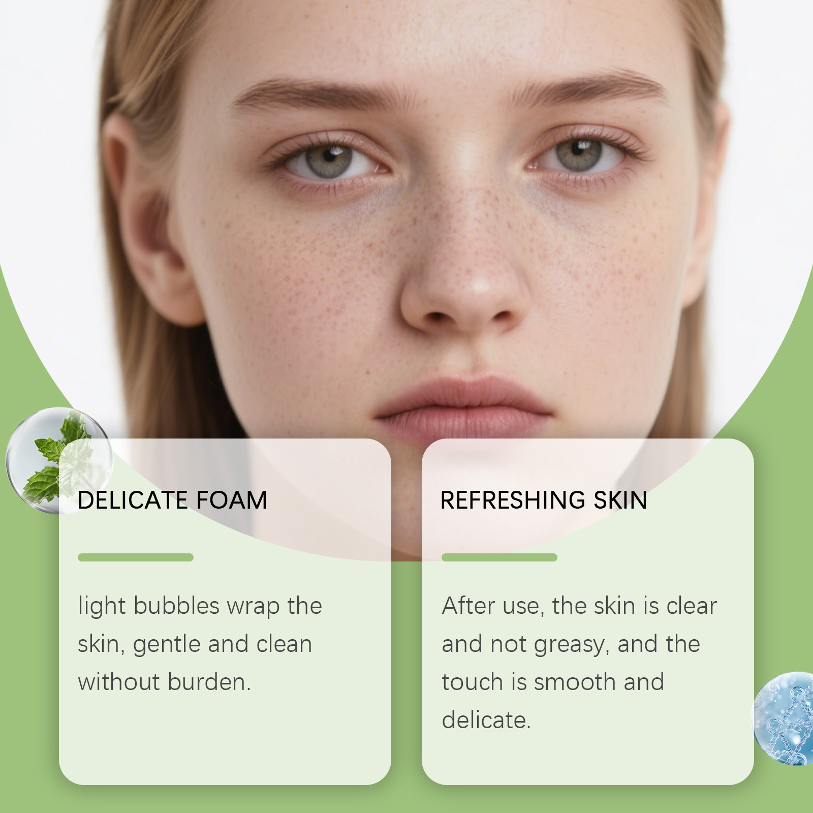 Facial Cleansing Bubble Mask Mild Purifying Oil Control Blackhead Removing Hydrating Moisturizing Soft Smooth Refreshing Watery Bright Skin