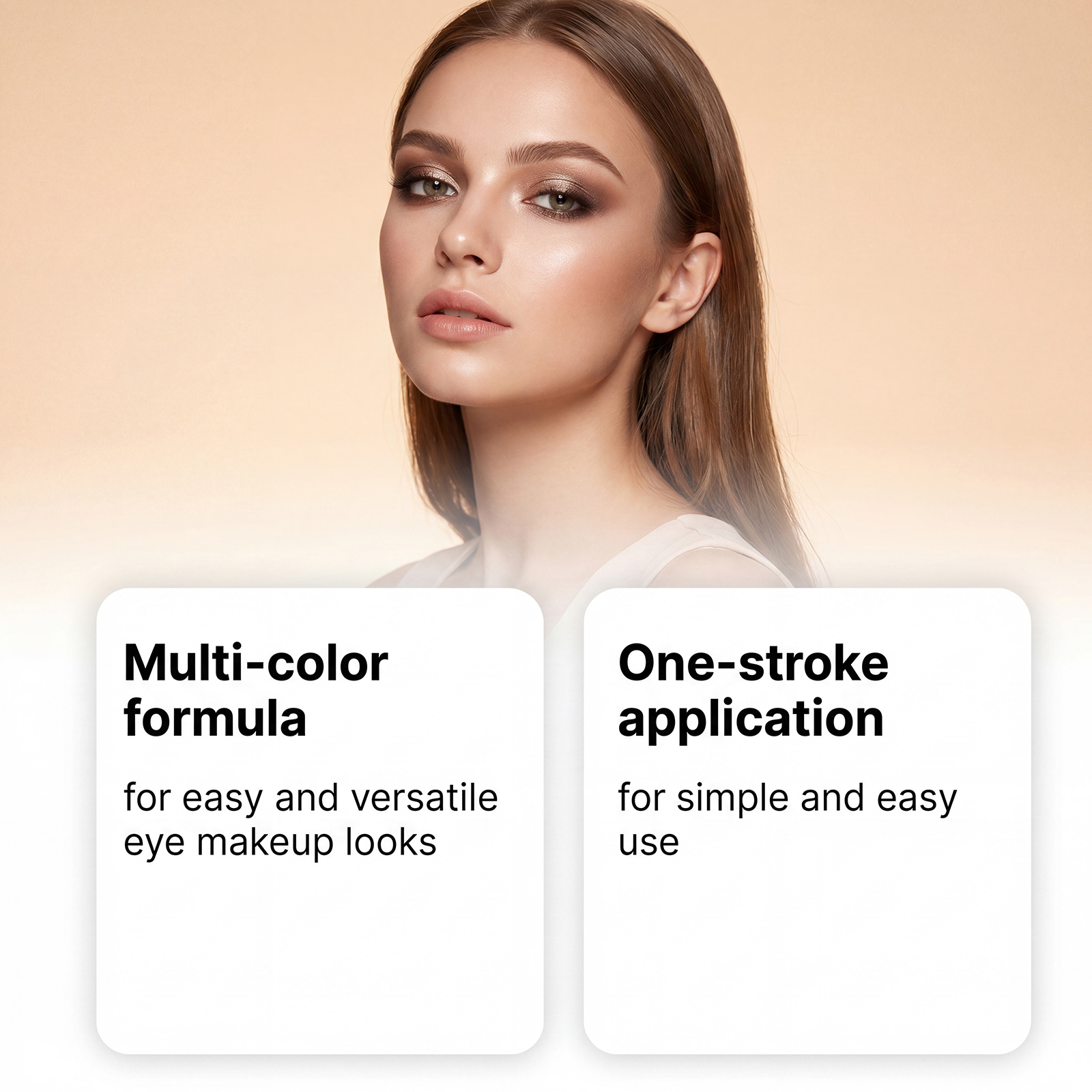 (Pearlescent Earth Tone) Eyeshadow Stick Long Lasting Multi Color Silky Pigmented Compact Bright Create Makeup Look For Daily Beauty Styling