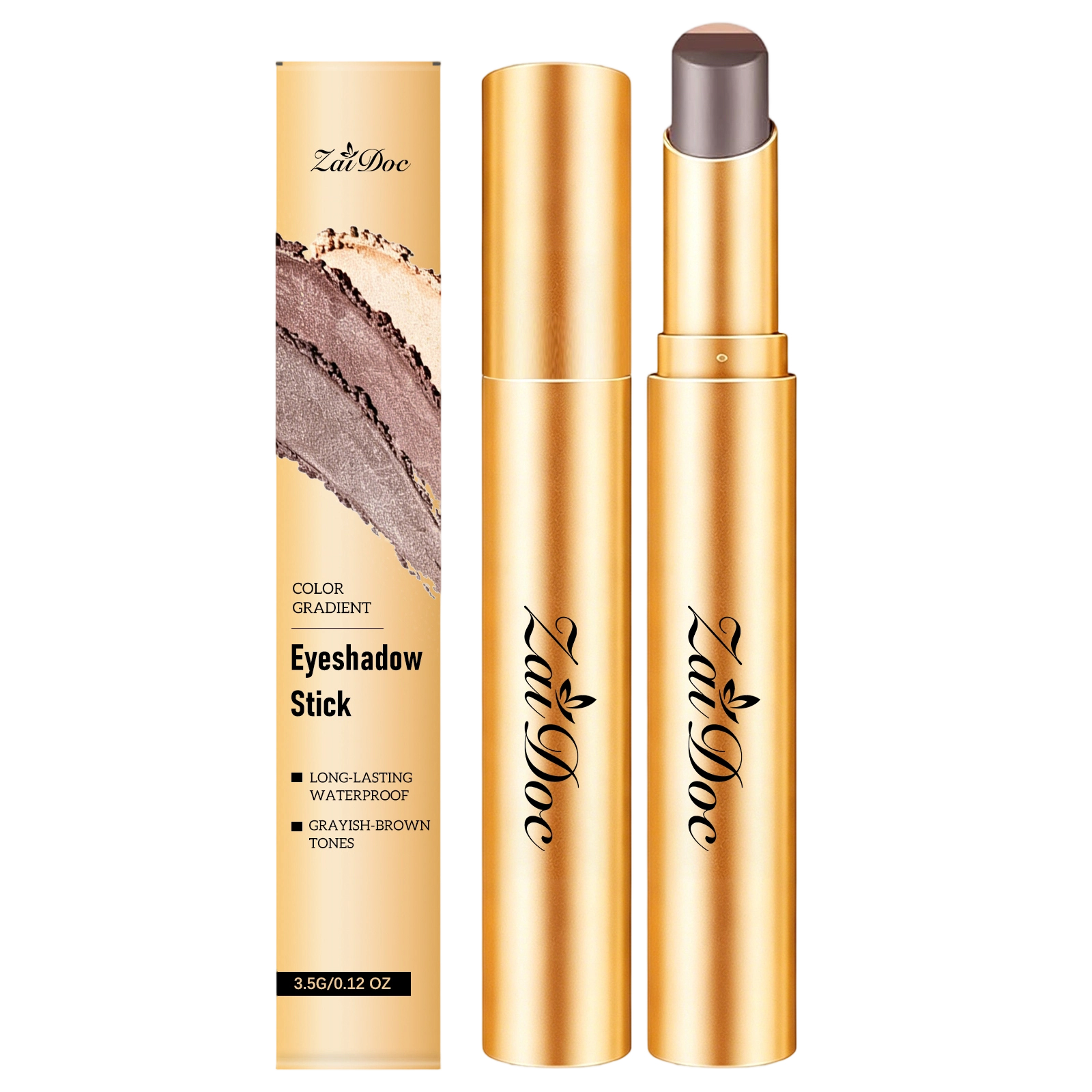 (Pearlescent Earth Tone) Eyeshadow Stick Long Lasting Multi Color Silky Pigmented Compact Bright Create Makeup Look For Daily Beauty Styling