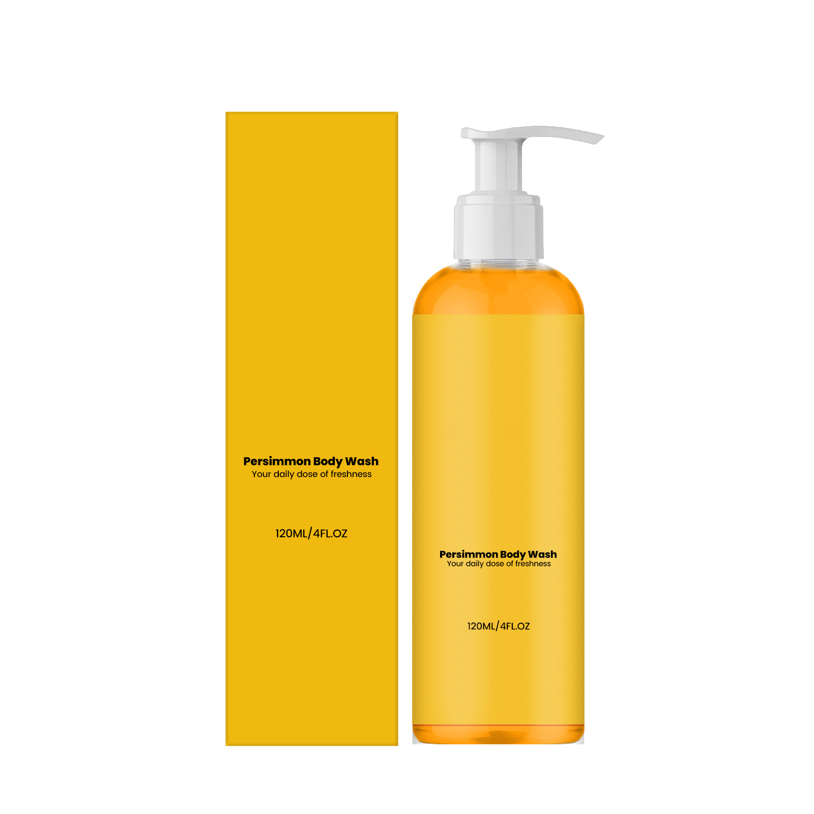 Persimmon Refreshing Body Wash Thick Foam Soft Care Easy Rinse Clean Fresh Fragrance Mild For Whole Skin Bath Use
