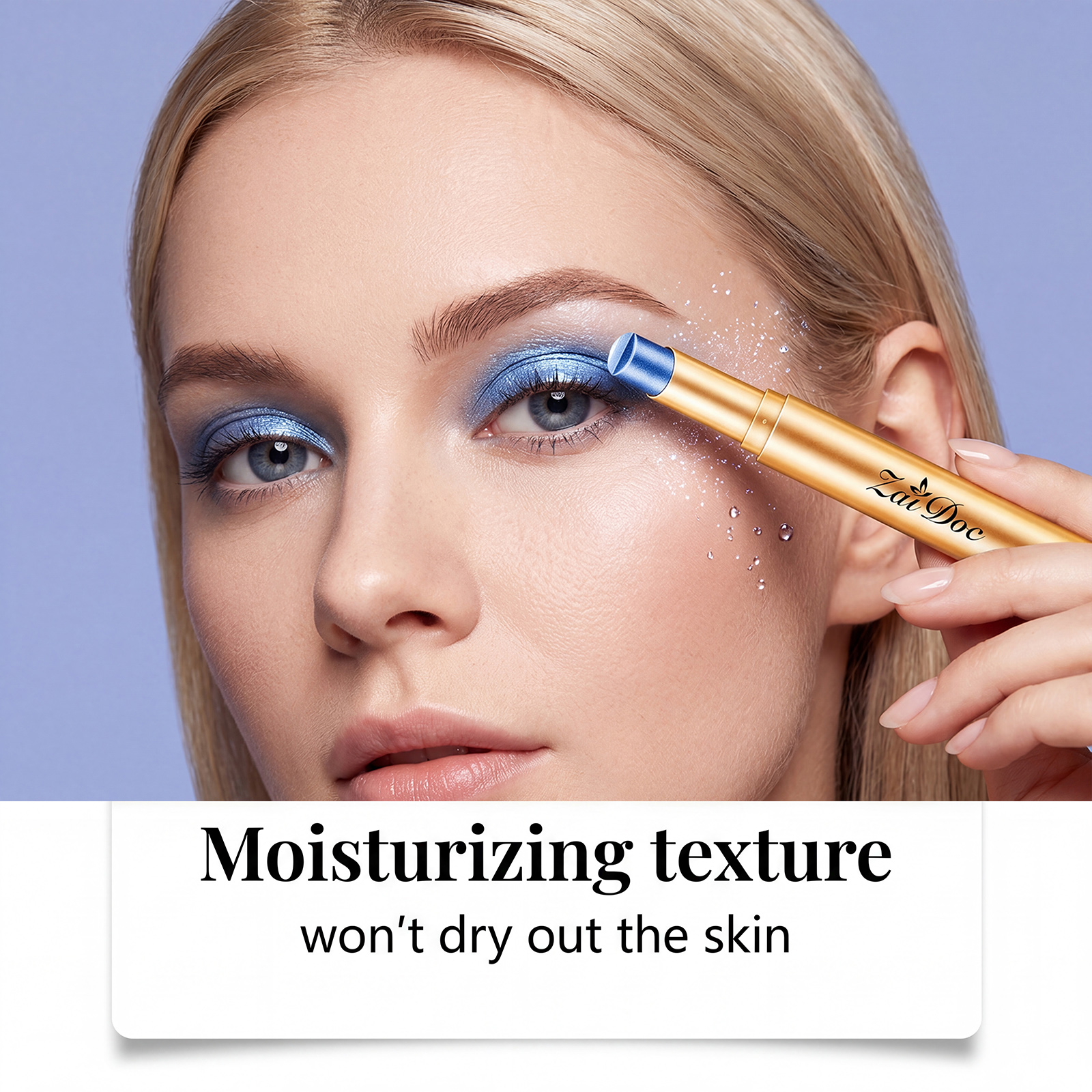 (Pearlescent Earth Tone) Eyeshadow Stick Long Lasting Multi Color Silky Pigmented Compact Bright Create Makeup Look For Daily Beauty Styling