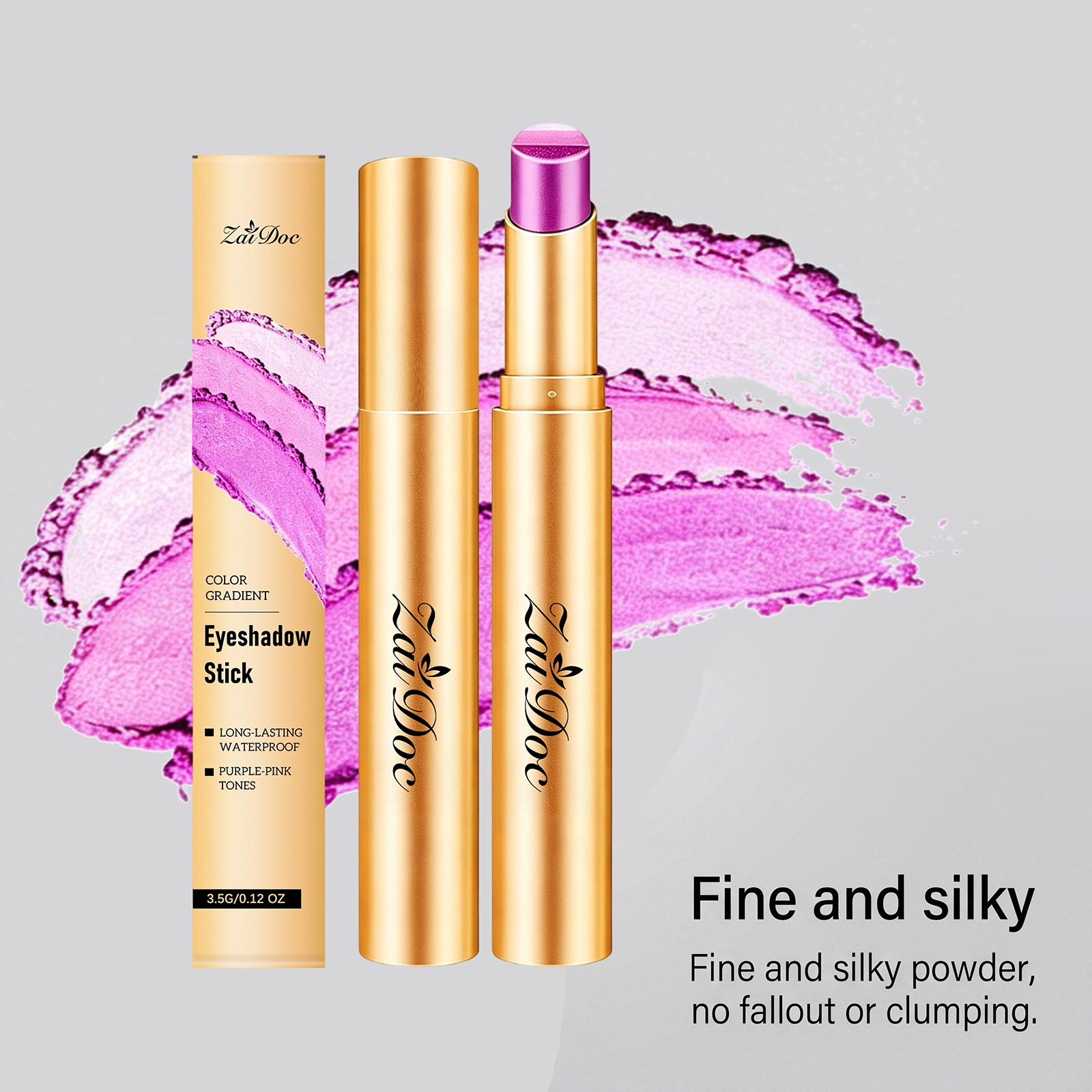 (Pearlescent Earth Tone) Eyeshadow Stick Long Lasting Multi Color Silky Pigmented Compact Bright Create Makeup Look For Daily Beauty Styling