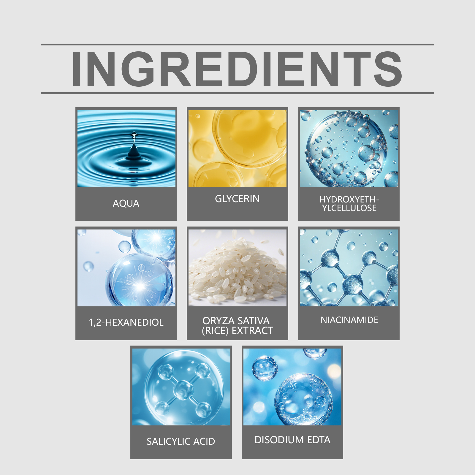 Rice Essence Liquid Exfoliating Cleansing Refreshing Non Sticky Nourishing Smooth Moisturizing Facial Skin Care Product