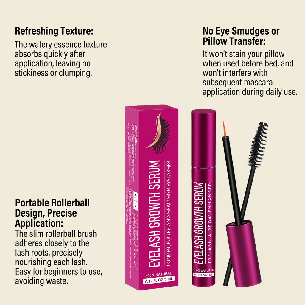 Eyelash Serum Daily Apply Moisturize Nourish Root Soft Curly Light Shine Delicate Bright Make Up