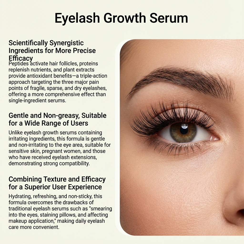 Eyelash Serum Daily Apply Moisturize Nourish Root Soft Curly Light Shine Delicate Bright Make Up