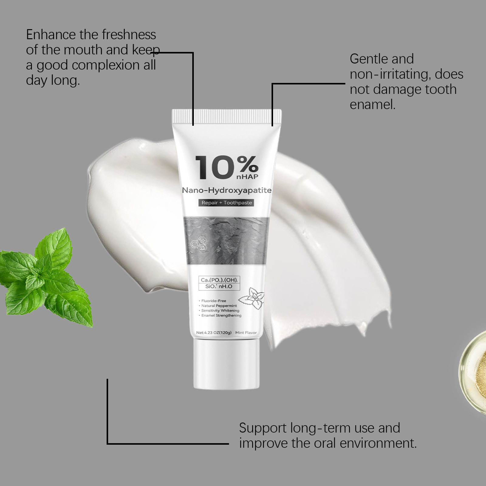 Whitening Repair Toothpaste Daily Gum Care Mild Clean Fresh Teeth Protect Stain Dirt Removal