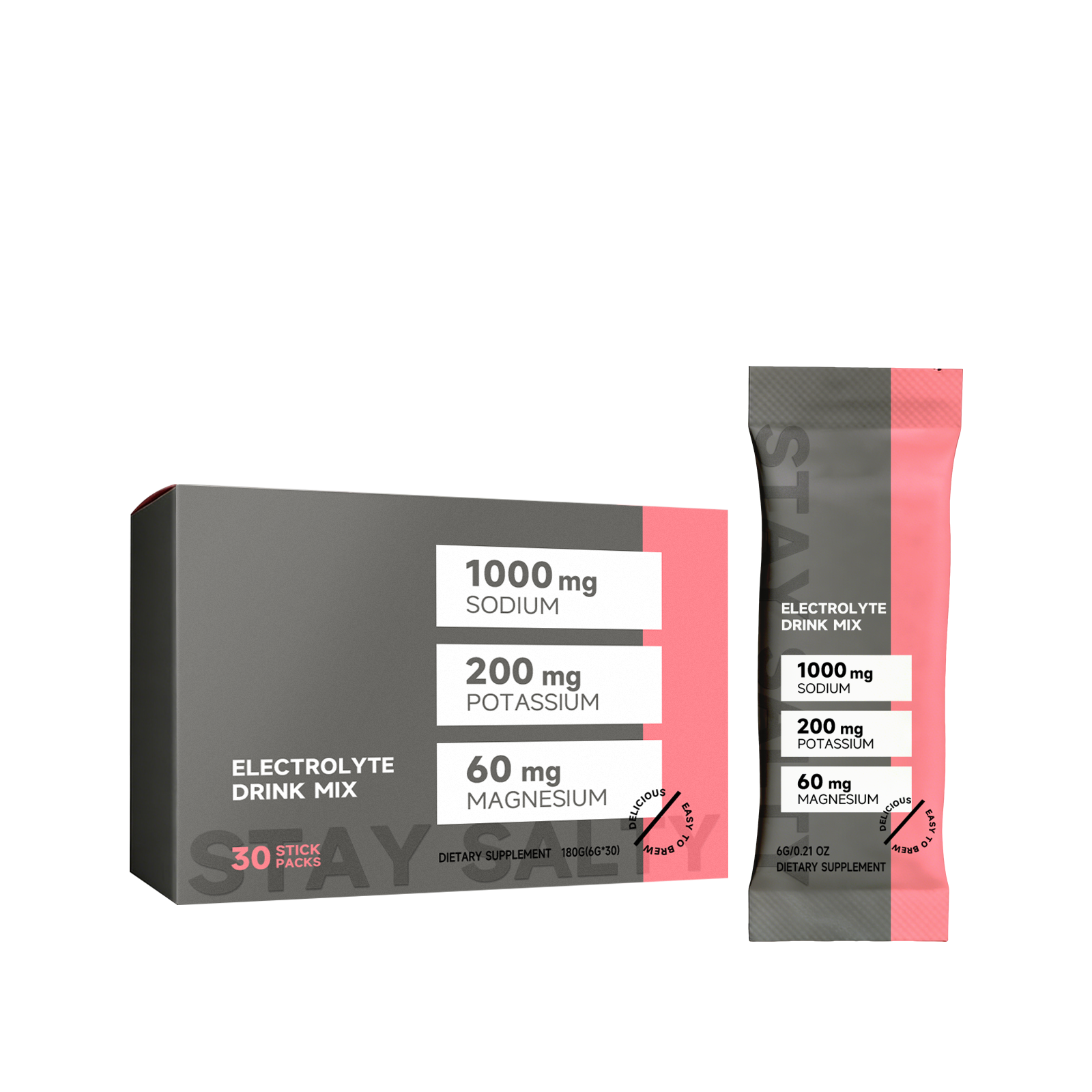Electrolyte Energy Supplement Powder Mild Gentle Portable Daily Body Vitality Strength Boost Active Healthy Natural Care