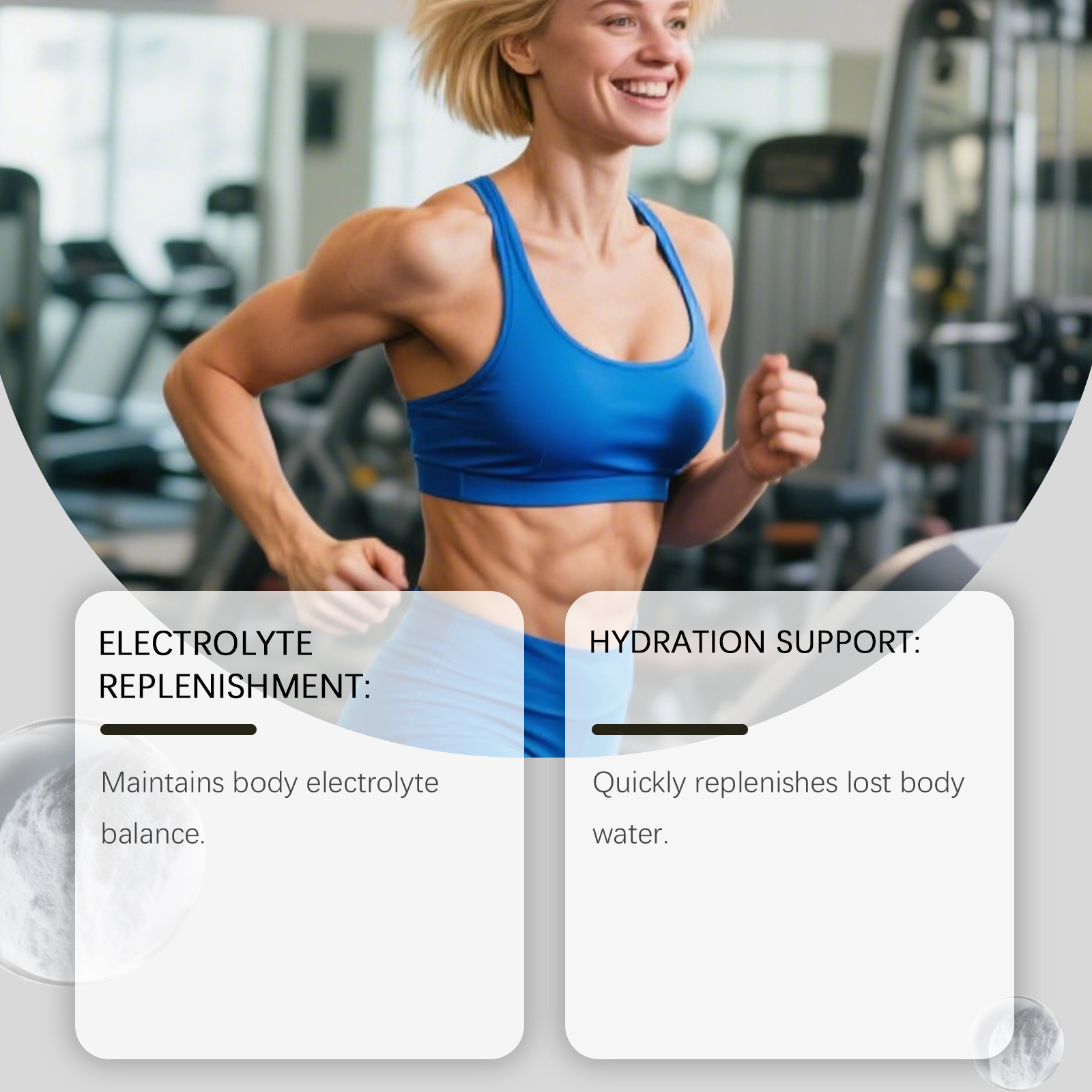 Electrolyte Energy Supplement Powder Mild Gentle Portable Daily Body Vitality Strength Boost Active Healthy Natural Care