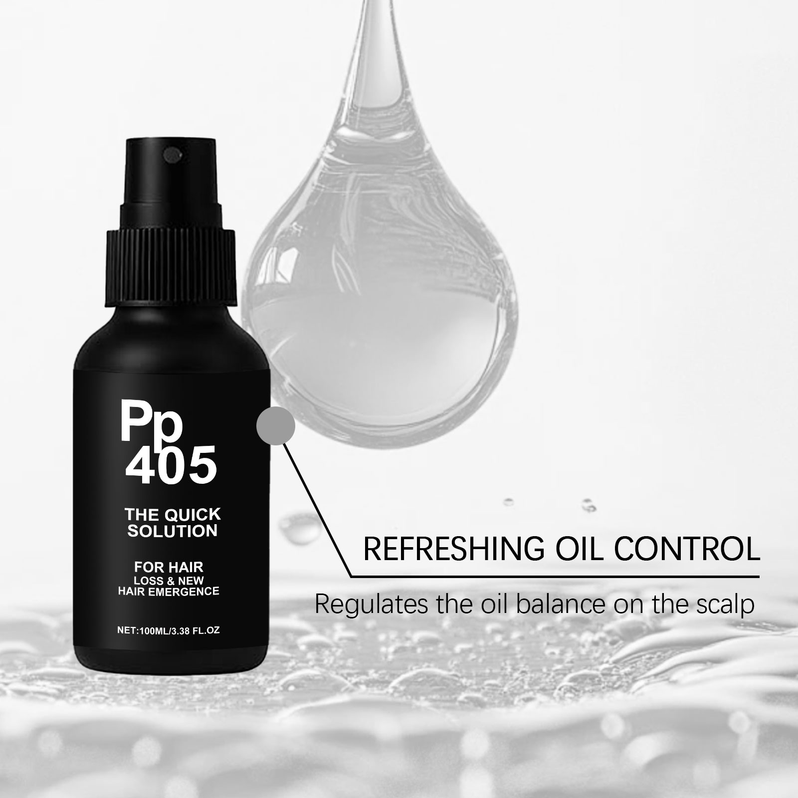 Hair Care Liquid Mild Formula Protect Hair Strands Fluffy Natural Daily Hair Soft Care Lotion Gentle Nourish Smooth Texture