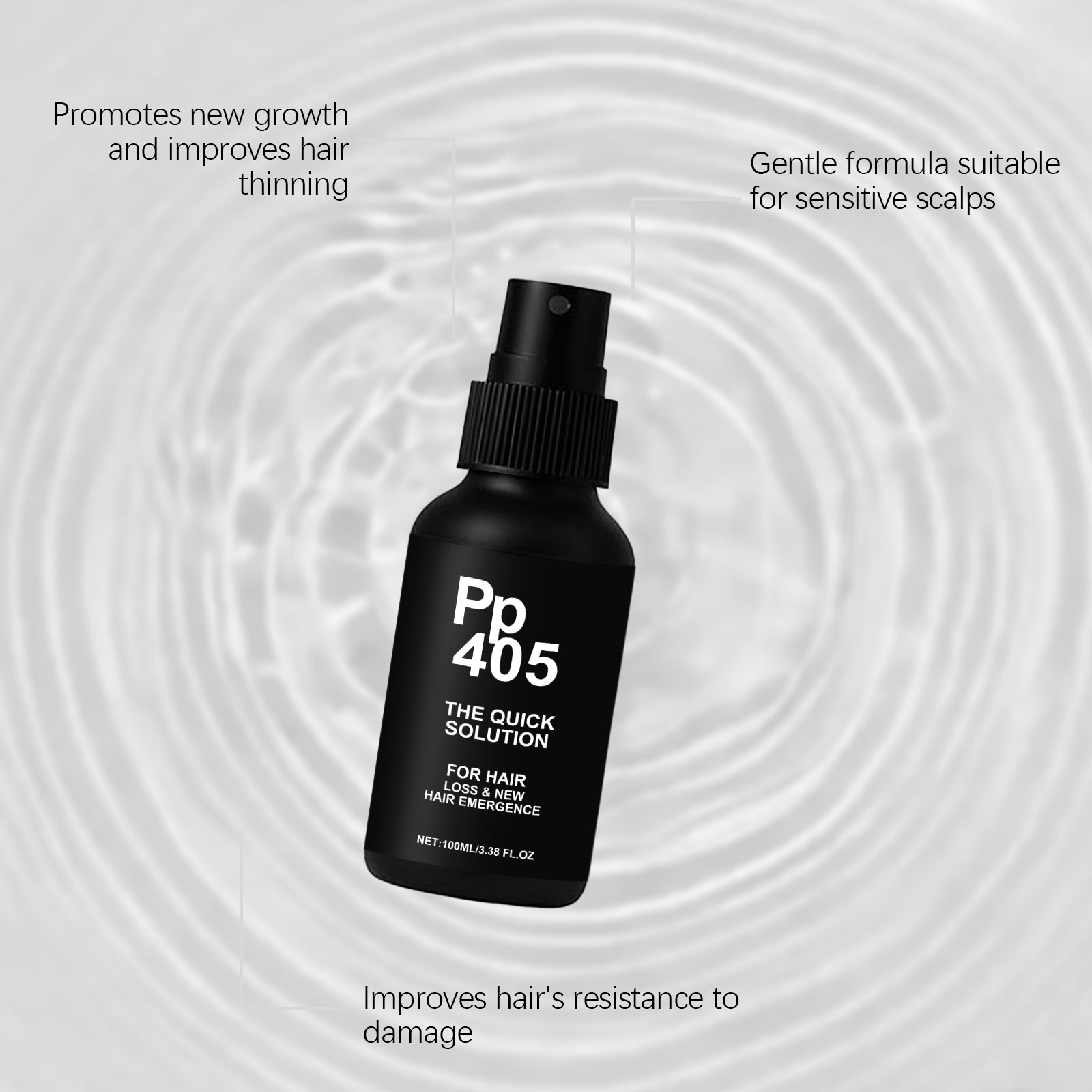 Hair Care Liquid Mild Formula Protect Hair Strands Fluffy Natural Daily Hair Soft Care Lotion Gentle Nourish Smooth Texture