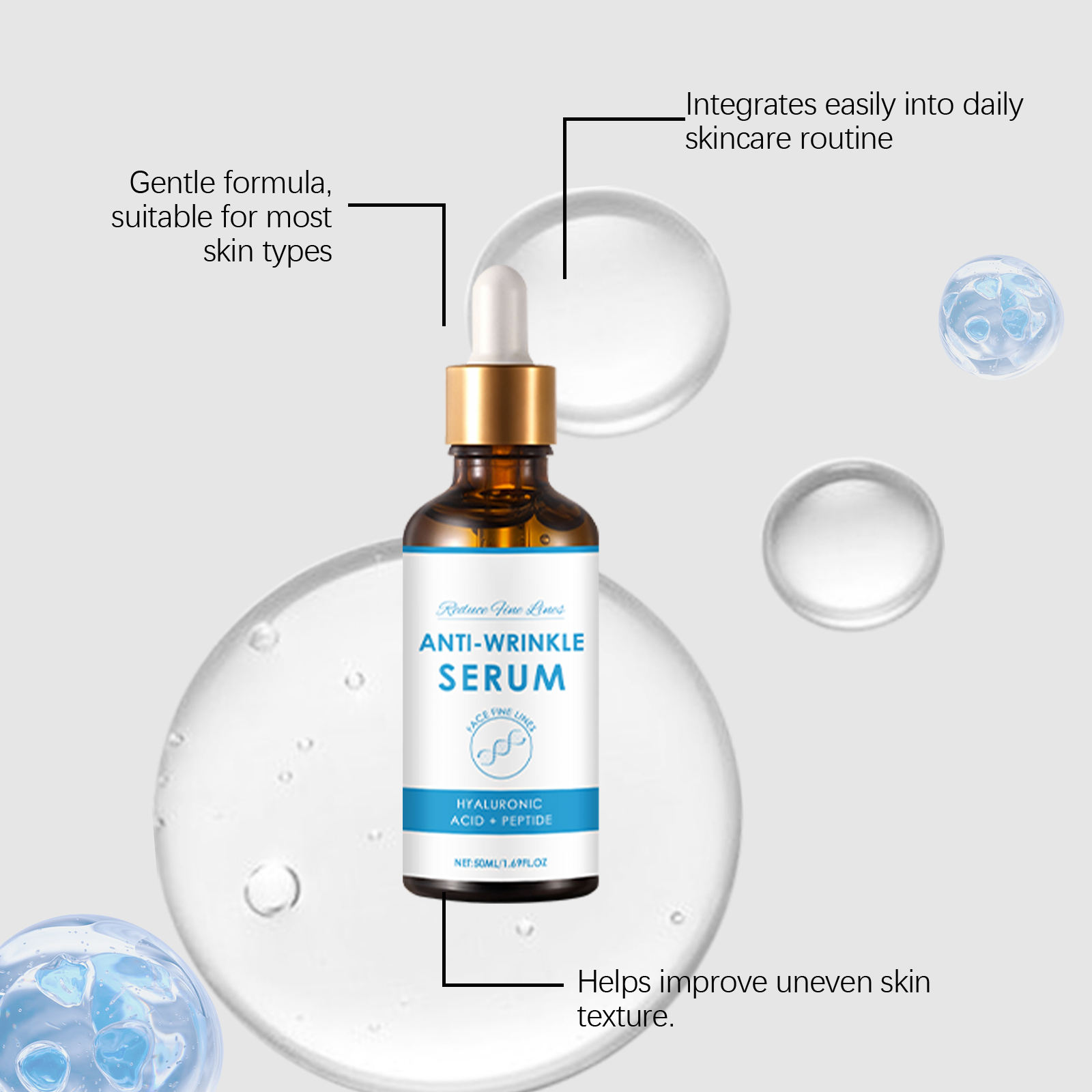 Facial Moisturizing Essence Liquid Mild Nourishing Light Texture Quick Absorb Protect Face Skin Deep Hydrate Soft Care