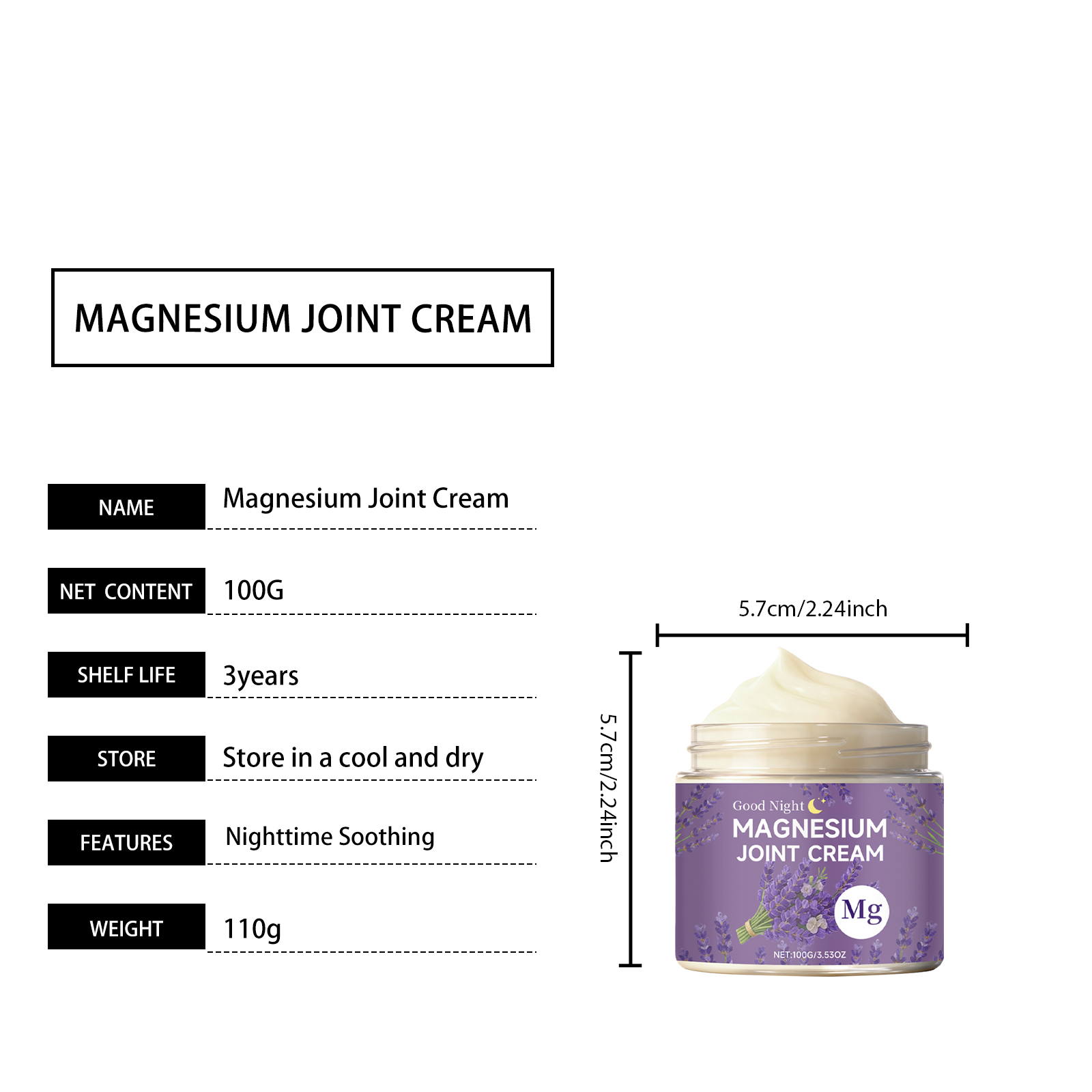 Lavender Joint Care Cream Mild Moisturizing Fragrant For Knee Wrist Daily Skin Smear Maintenance