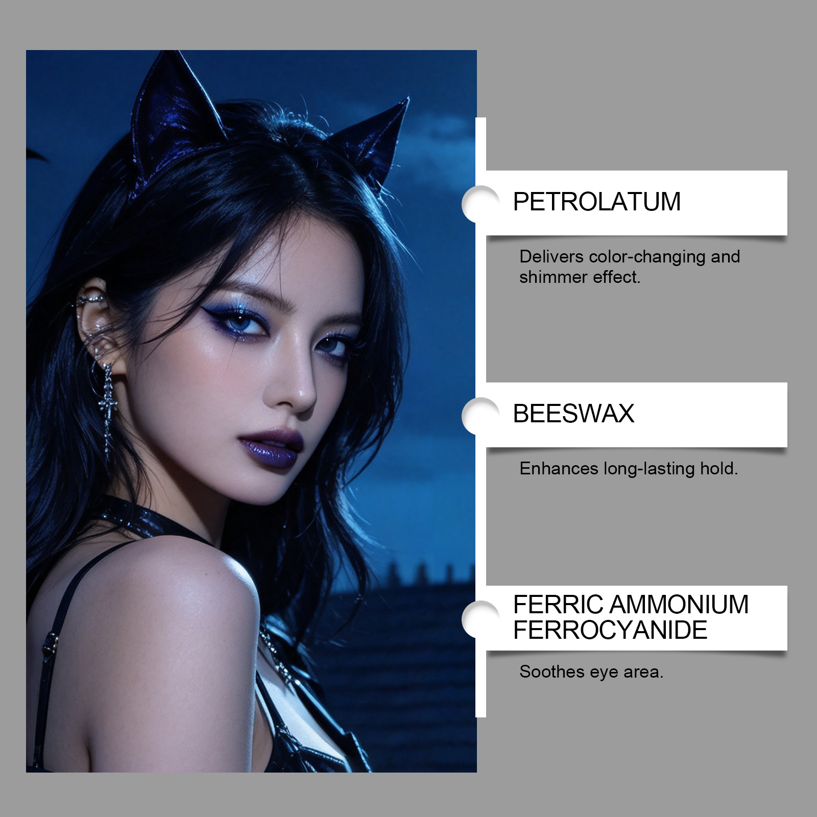 (01) Halloween Color Shifting Eyeliner Pen Rich Pigment Bright Glam Festival Eye Makeup Decoration