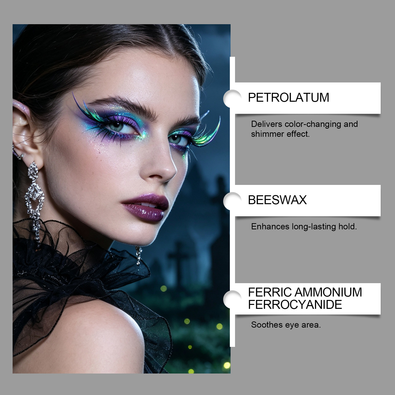 (01) Halloween Color Shifting Eyeliner Pen Rich Pigment Bright Glam Festival Eye Makeup Decoration