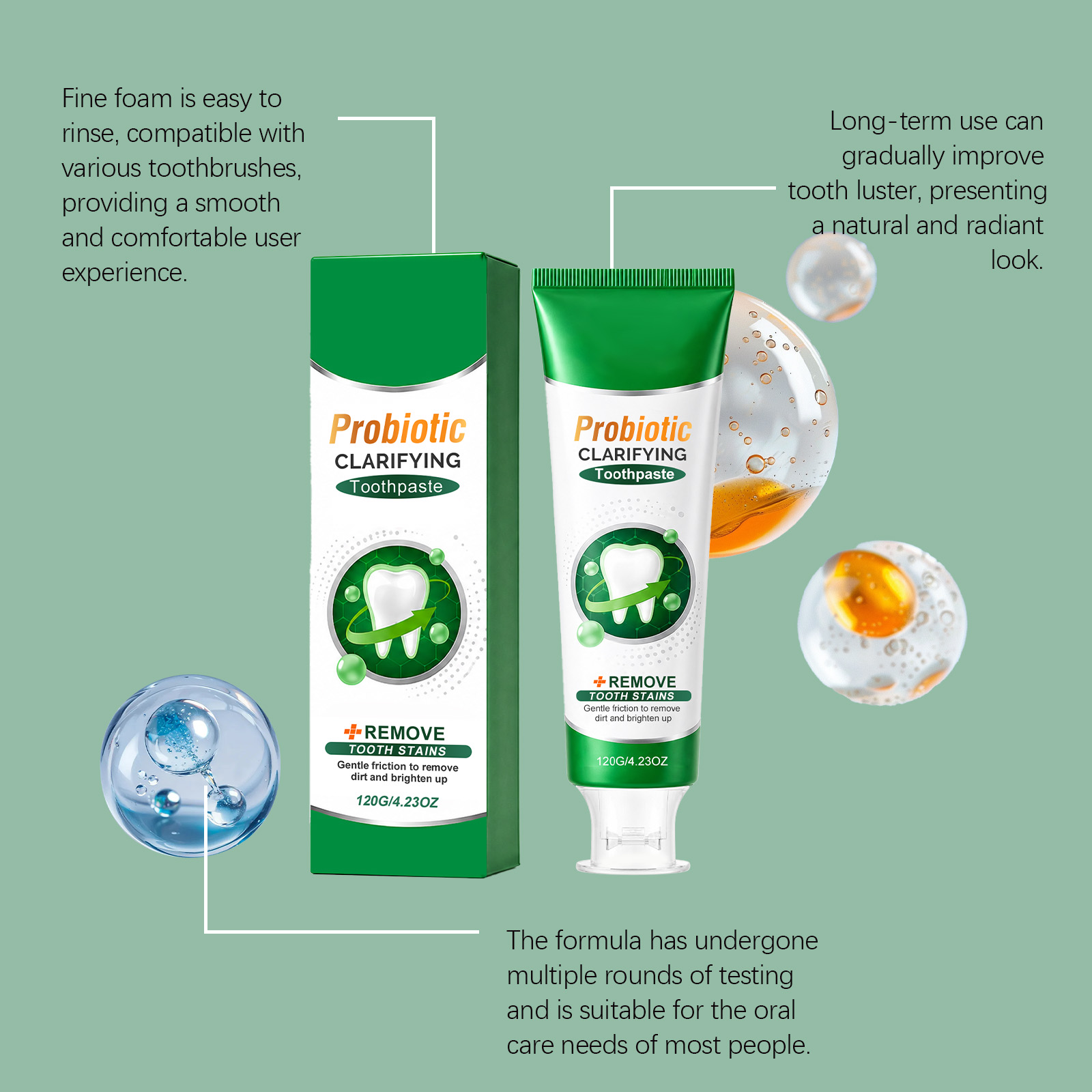 Gum Care Toothpaste Dense Foam Fresh Mild Soft Protect Remove Stains Daily Oral Clean