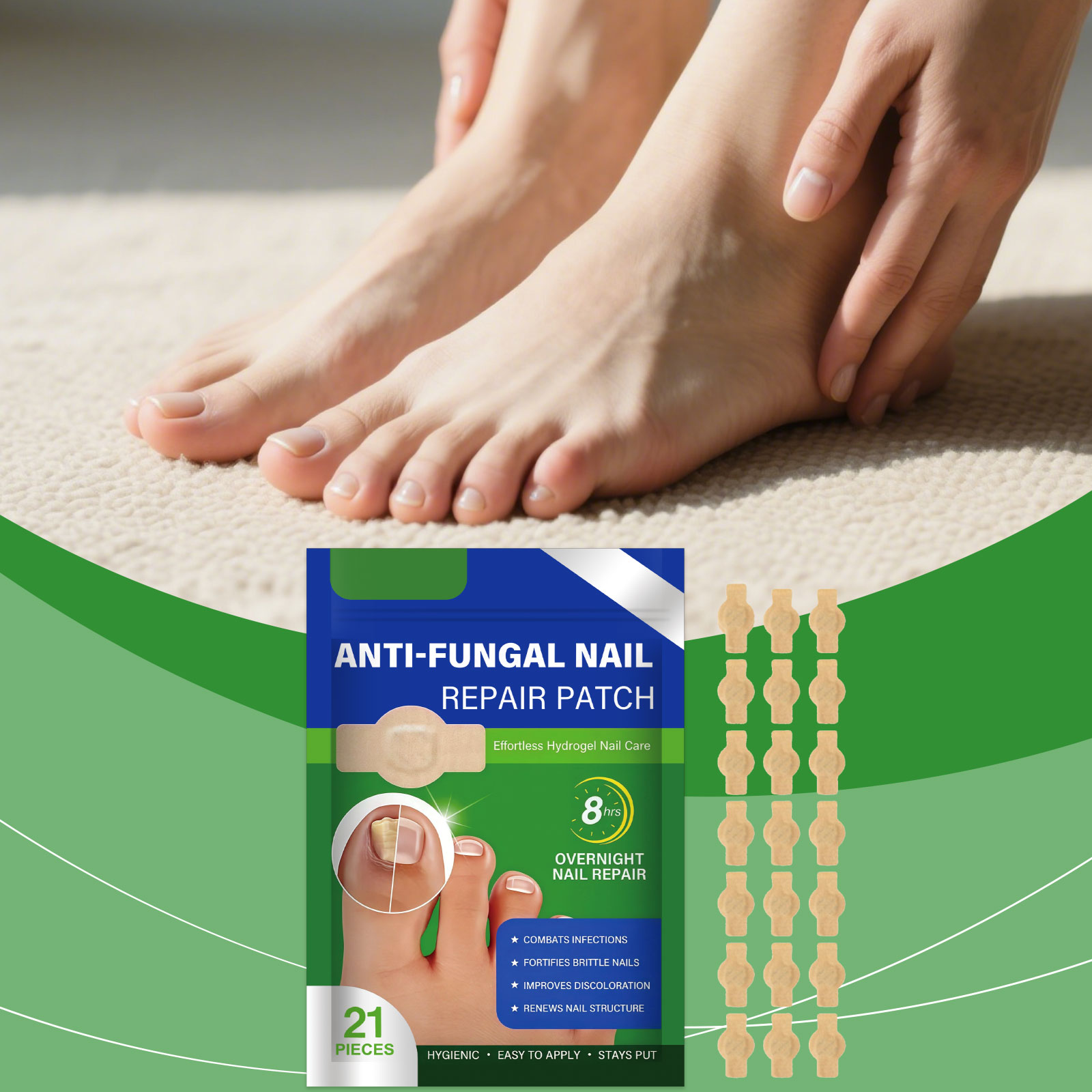 Nail Care Patch Moisturizing Hydrating Close Fingernail Mild Protect Portable Simple Daily Treatment
