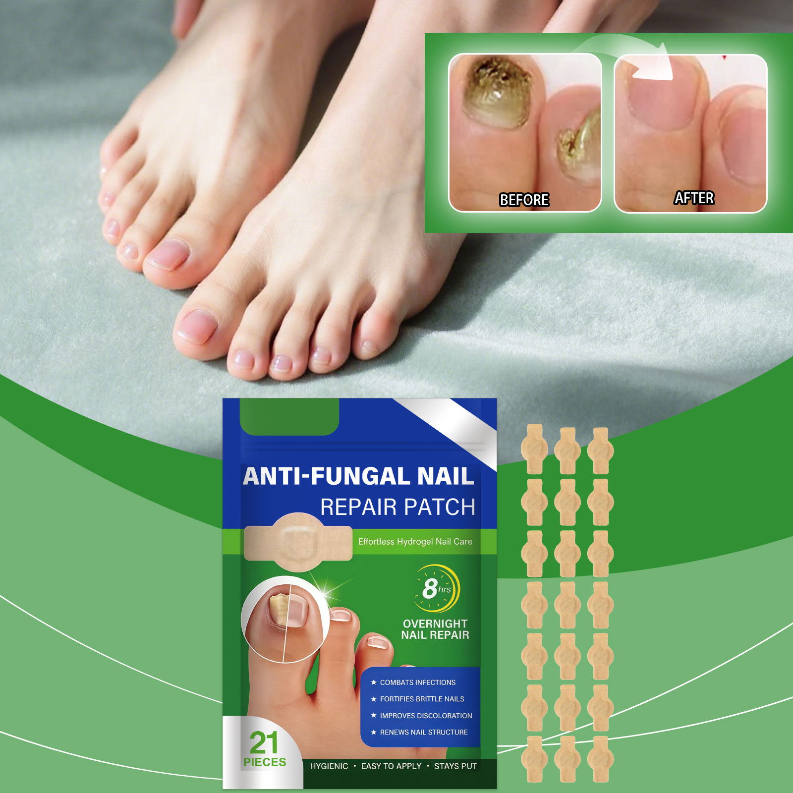 Nail Care Patch Moisturizing Hydrating Close Fingernail Mild Protect Portable Simple Daily Treatment