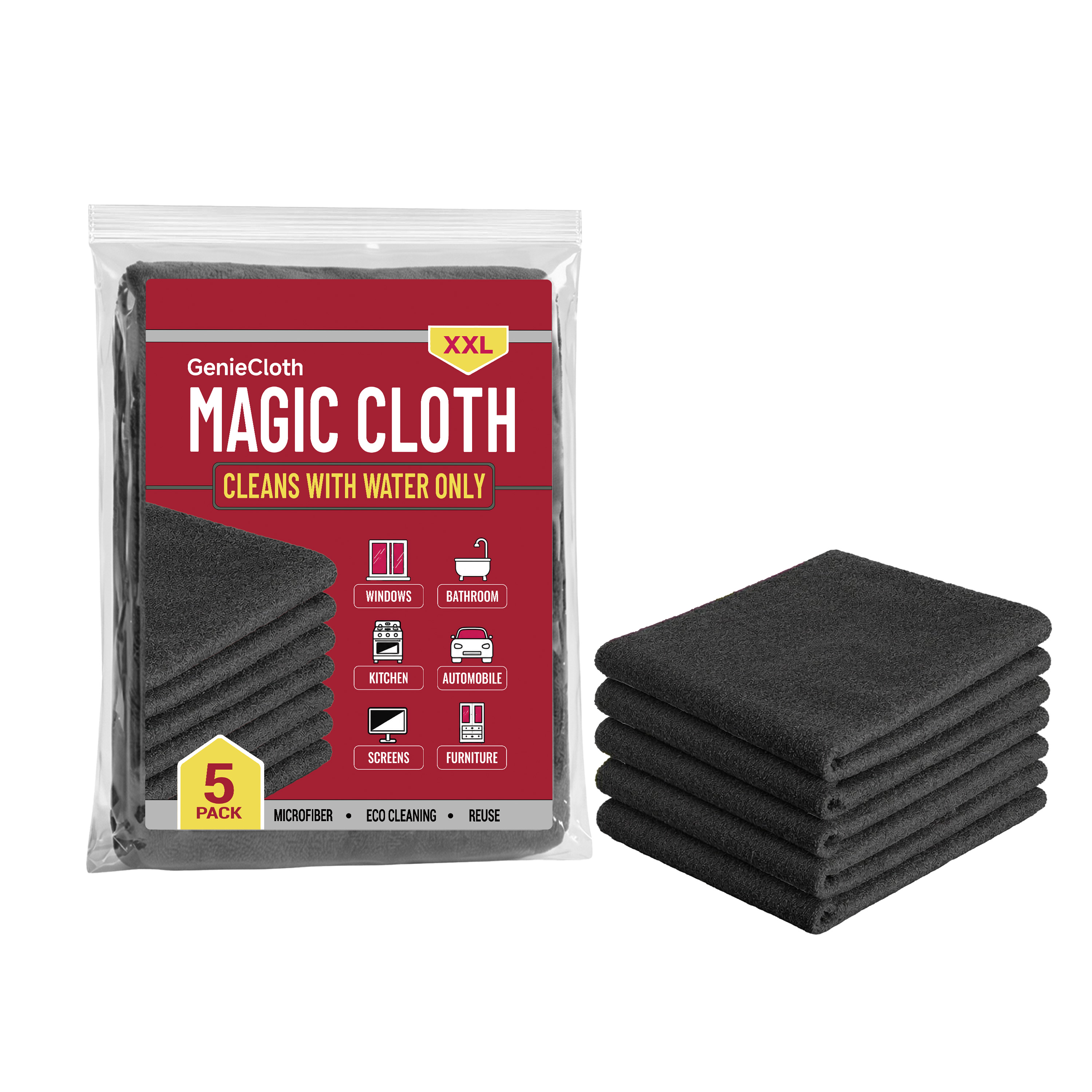 Magic Cloth Soft WaterAbsorbent Clean StreakFree LintFree Household GlassWipe Bathroom LivingRoom DustRemoval