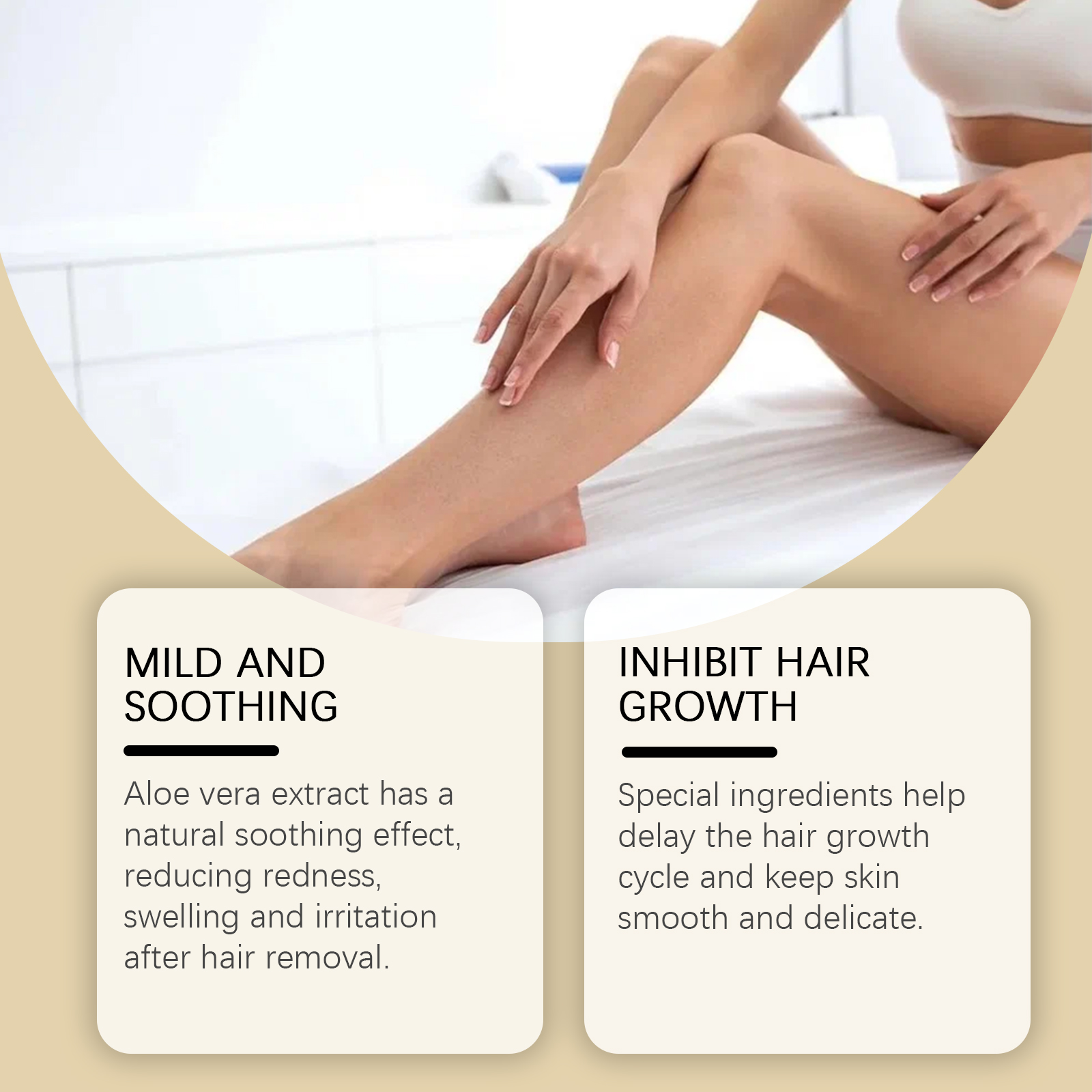 Cyperus Rotundus Hair Removal Care Oil Plant Essential Oil Mild Nourish Smooth Whole Body Skin