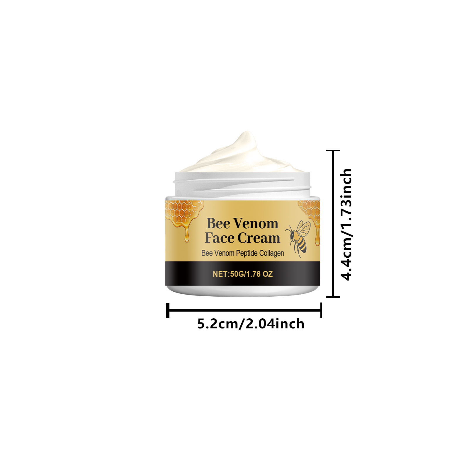 Bee Venom Cream Gentle Nourishing Moisturizing Facial Skin Refreshing Soft Smooth Hydrating Daily Skincare Cream