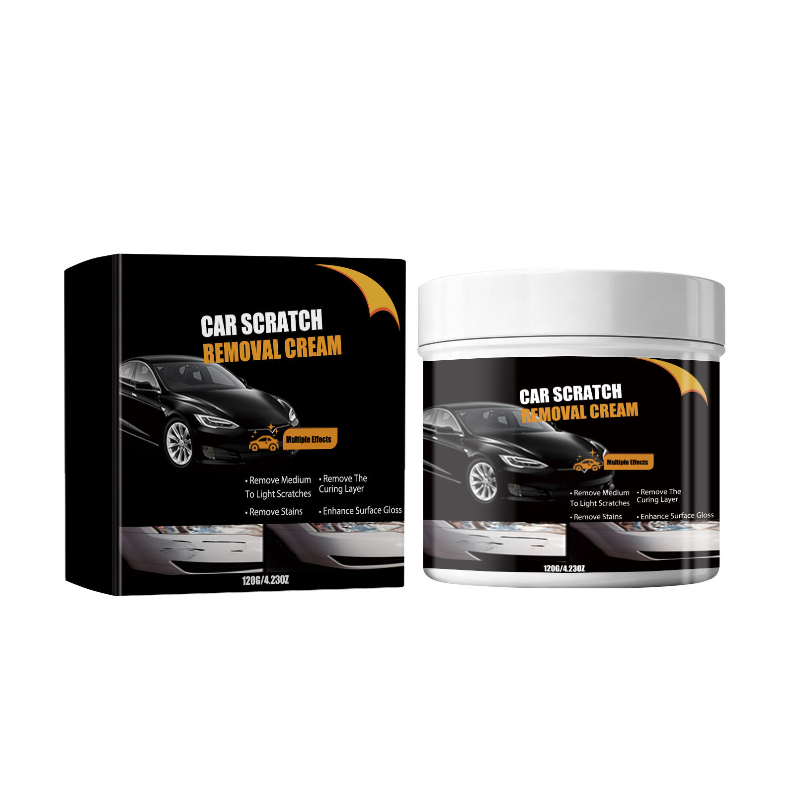 Car Scratch Paste Paint Scuff Rub Maintenance Brighten Gloss Protect Car Surface Portable Paint Repair Care