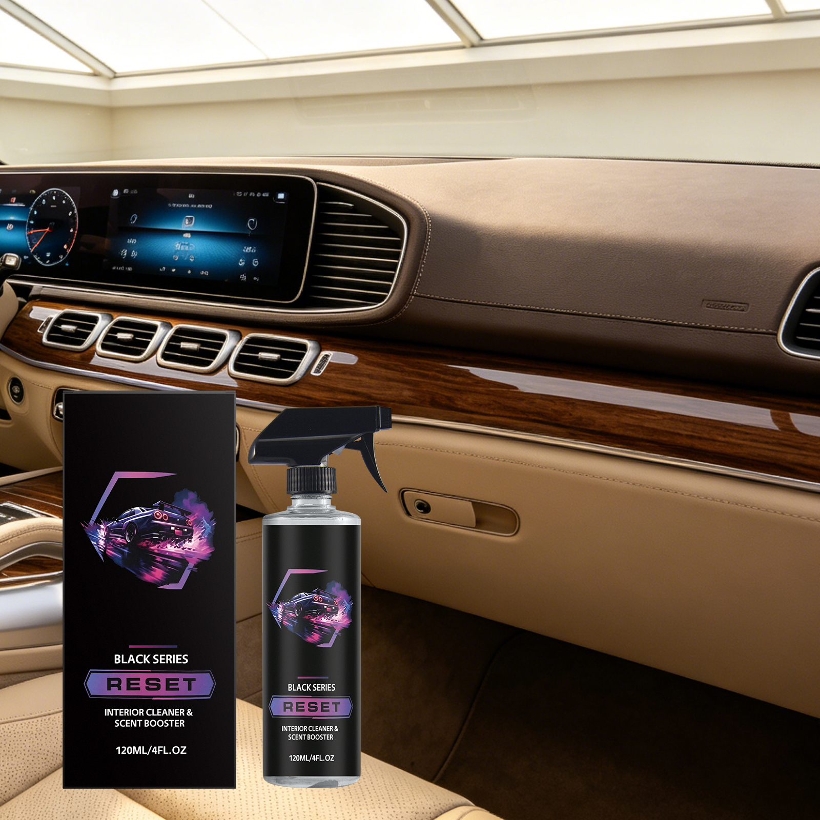 Car Interior Deep Cleaner Gentle Care For Vehicle Inner Surface All Parts