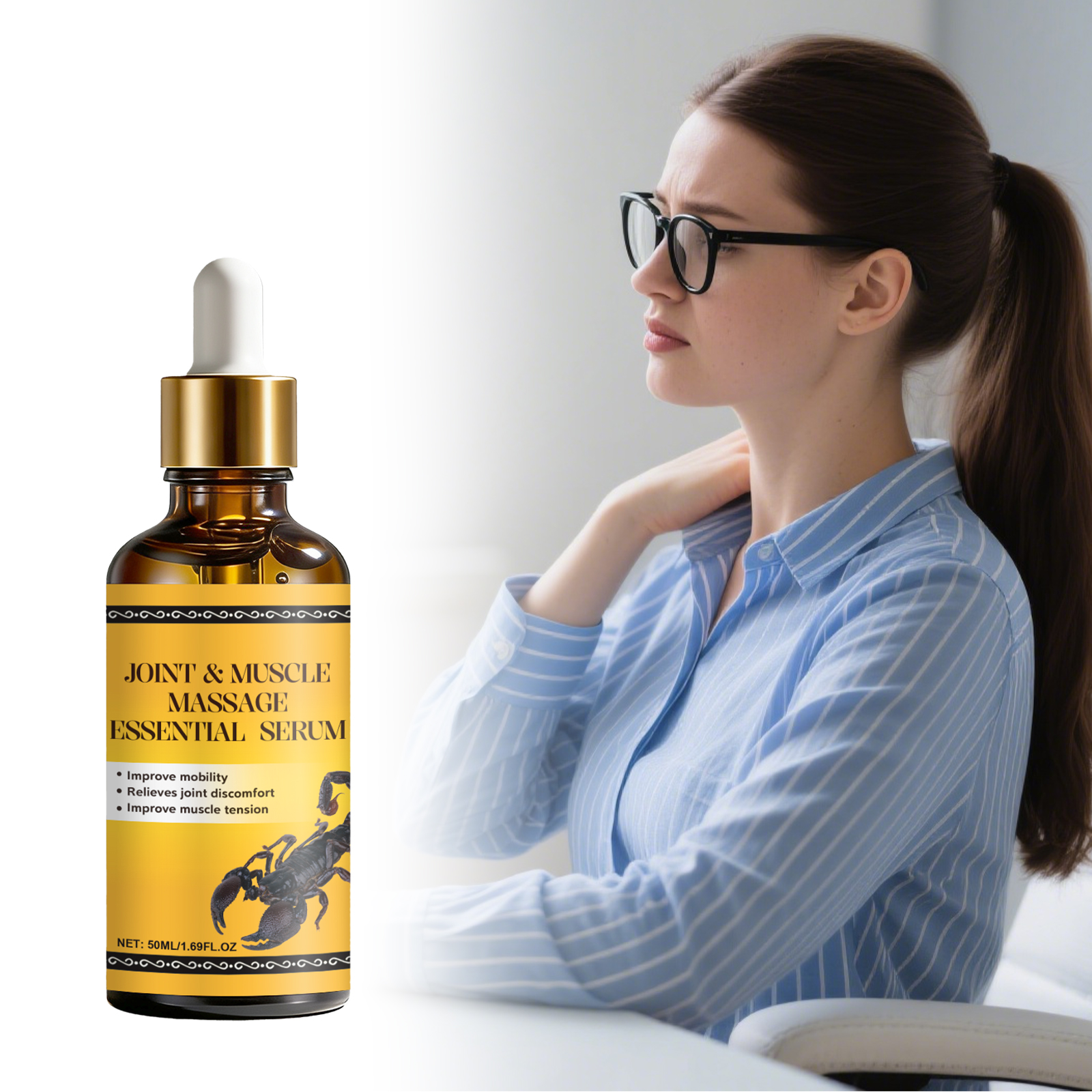 Joint Massage Essence Liquid Mild Moisturizing Body Joint Wrist Knee Comfort Daily External Care Extract