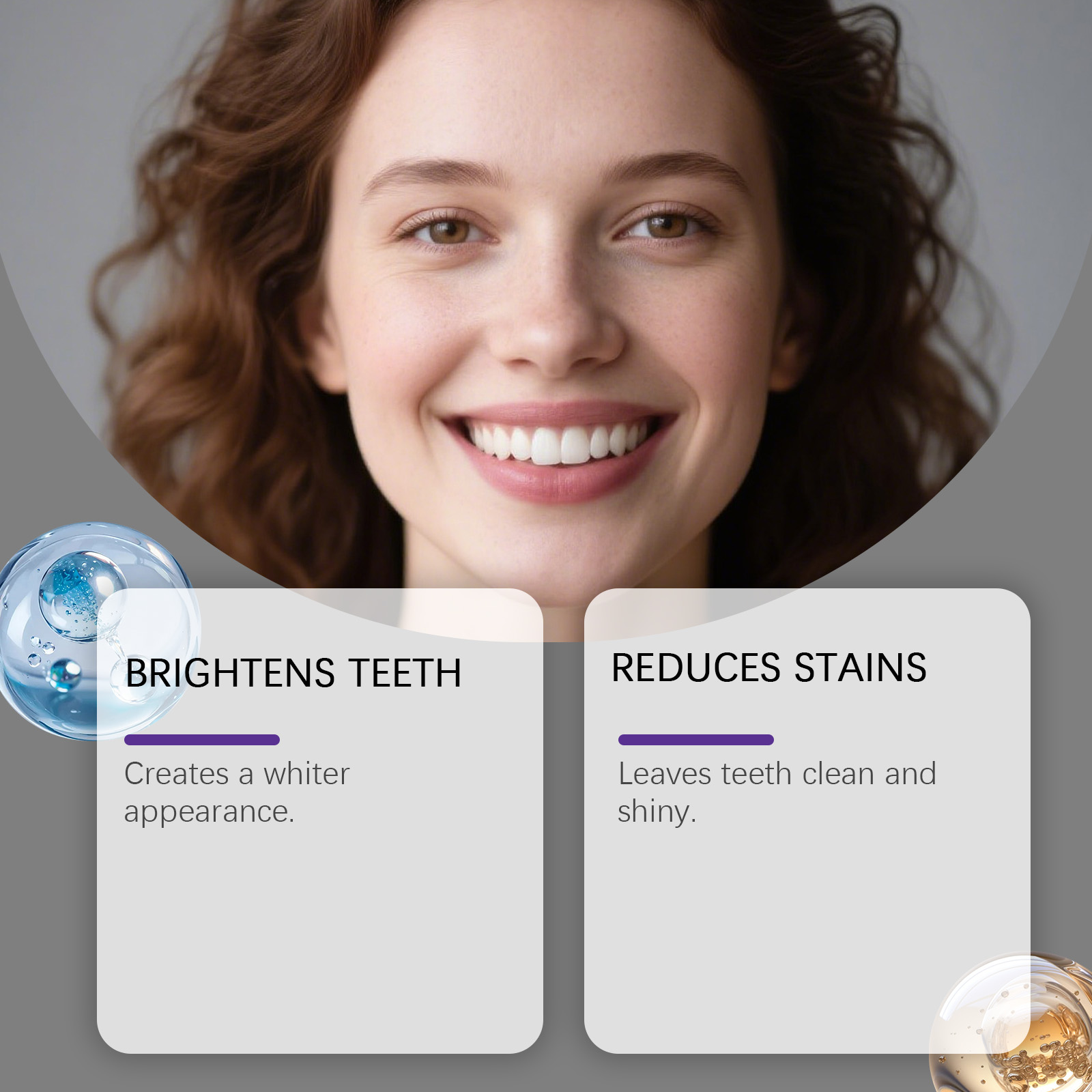 Brightening Dental Mousse Gentle Cleansing Protecting Glossy Teeth Press Type Daily Oral Care