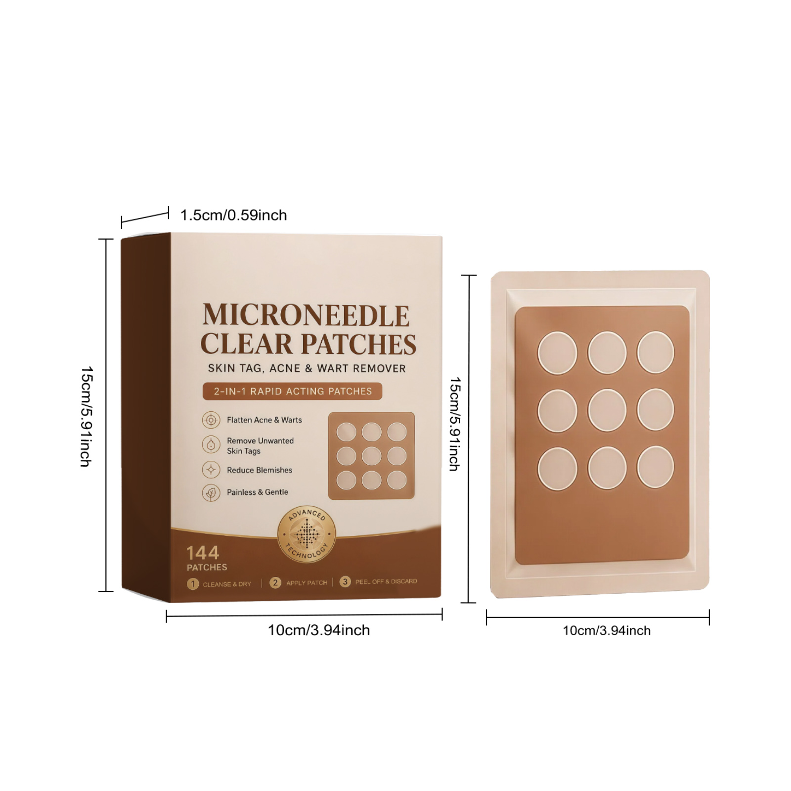 Skin Care Acne Patch Mild Clean Facial Acne Pores Conceal Invisible Fit Skin Friendly