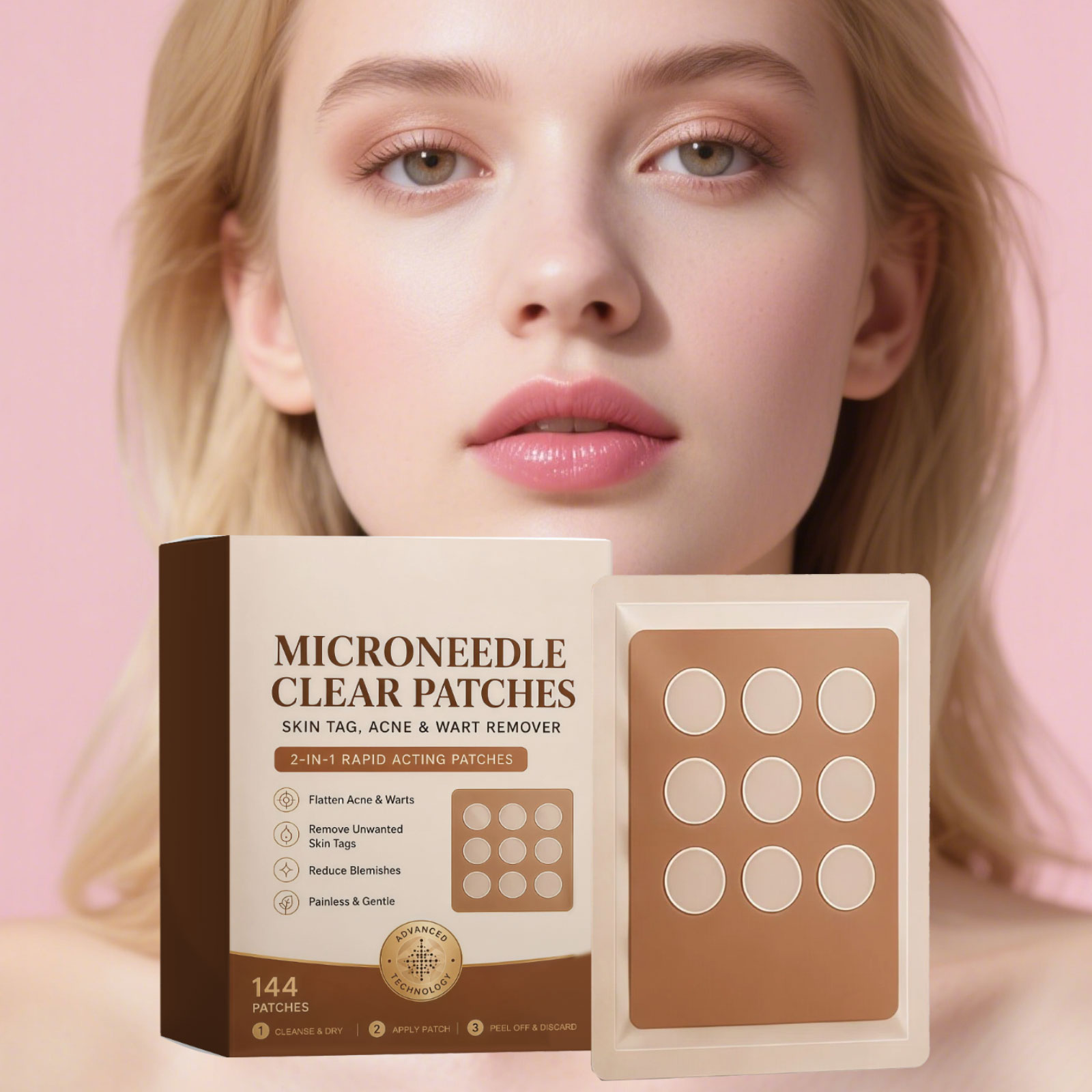 Skin Care Acne Patch Mild Clean Facial Acne Pores Conceal Invisible Fit Skin Friendly