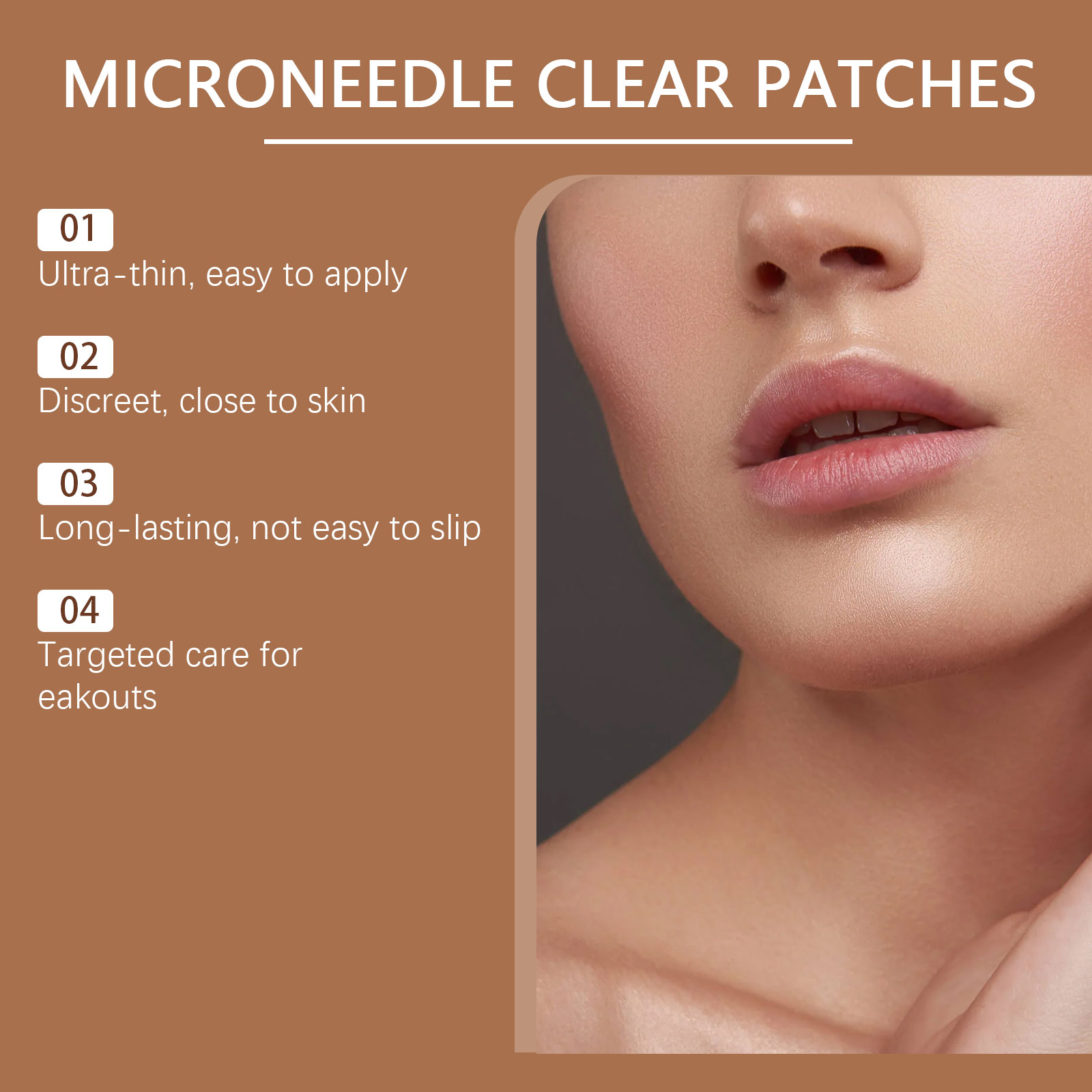 Skin Care Acne Patch Mild Clean Facial Acne Pores Conceal Invisible Fit Skin Friendly