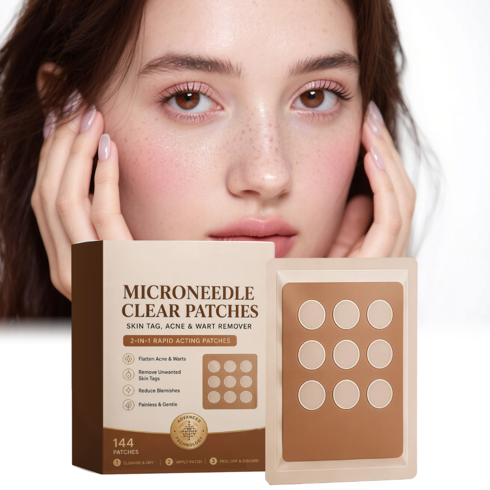 Skin Care Acne Patch Mild Clean Facial Acne Pores Conceal Invisible Fit Skin Friendly