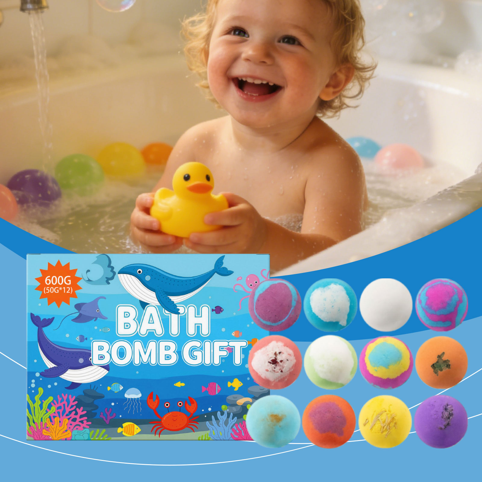 Bath Toy Ball Set Gentle Care For Body Skin Daily Moisturizing Cleansing Care Fun Bath Balls