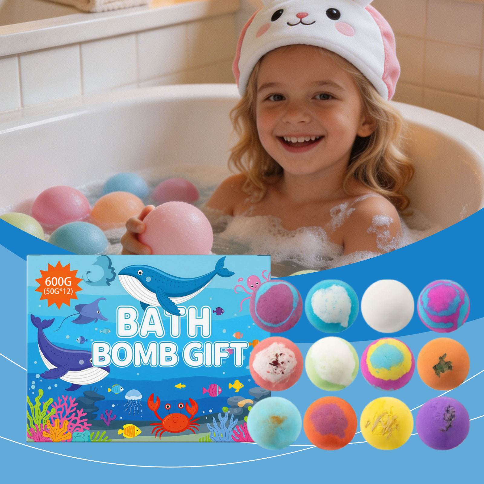 Bath Toy Ball Set Gentle Care For Body Skin Daily Moisturizing Cleansing Care Fun Bath Balls