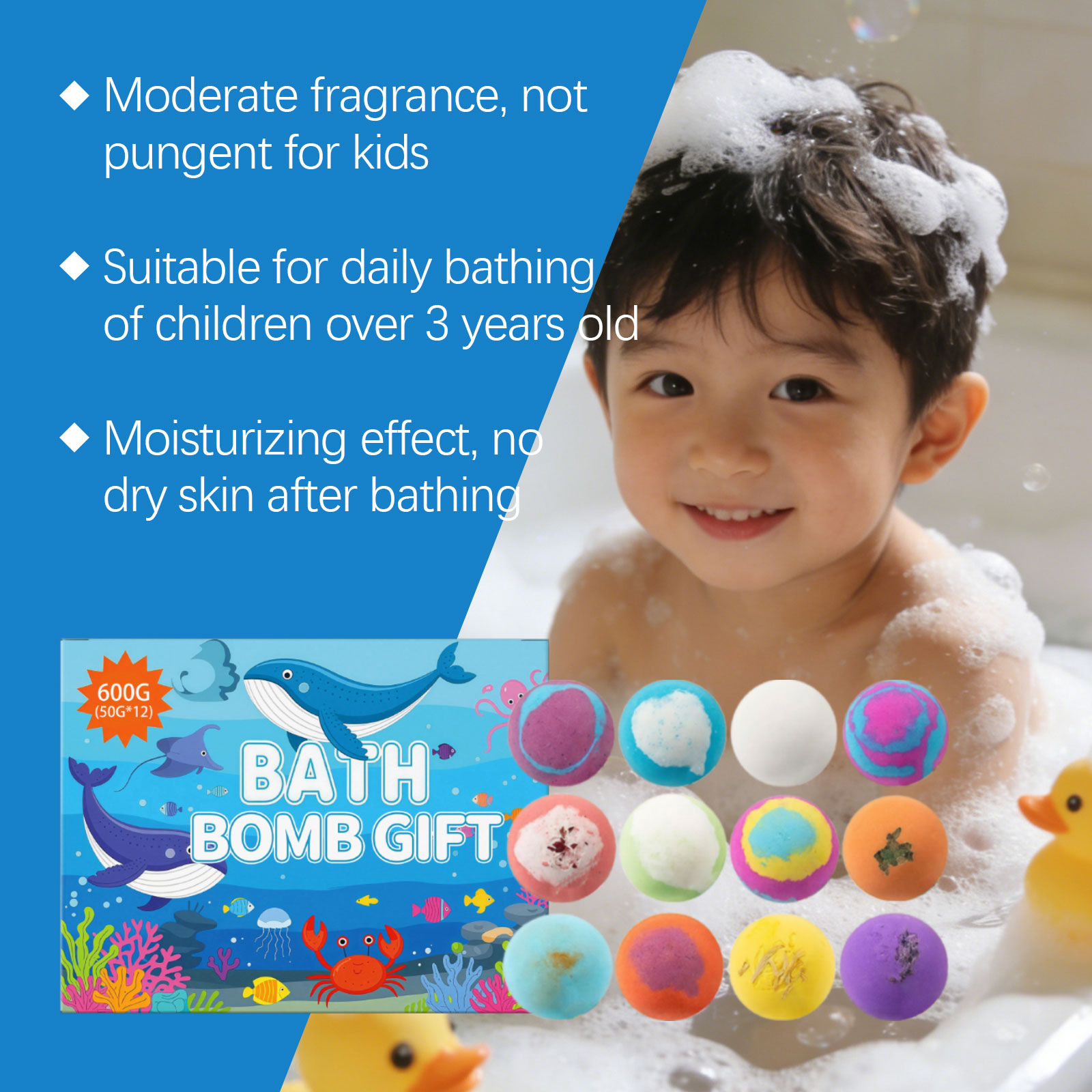 Bath Toy Ball Set Gentle Care For Body Skin Daily Moisturizing Cleansing Care Fun Bath Balls