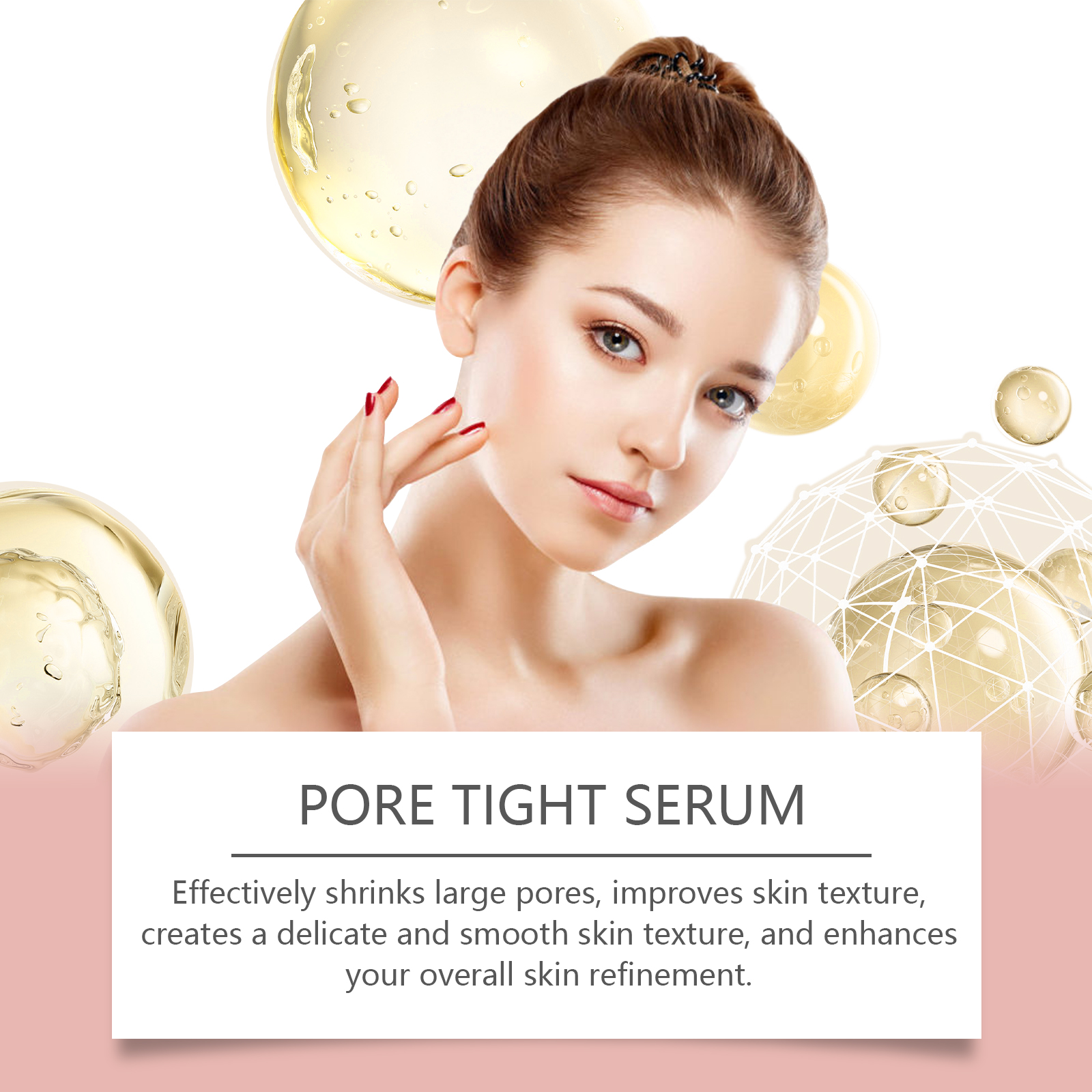 Niacinamide Pore Tightening Serum Hydrating Moisturizing Oil Control Remove Closed Comedones Soothe Skin