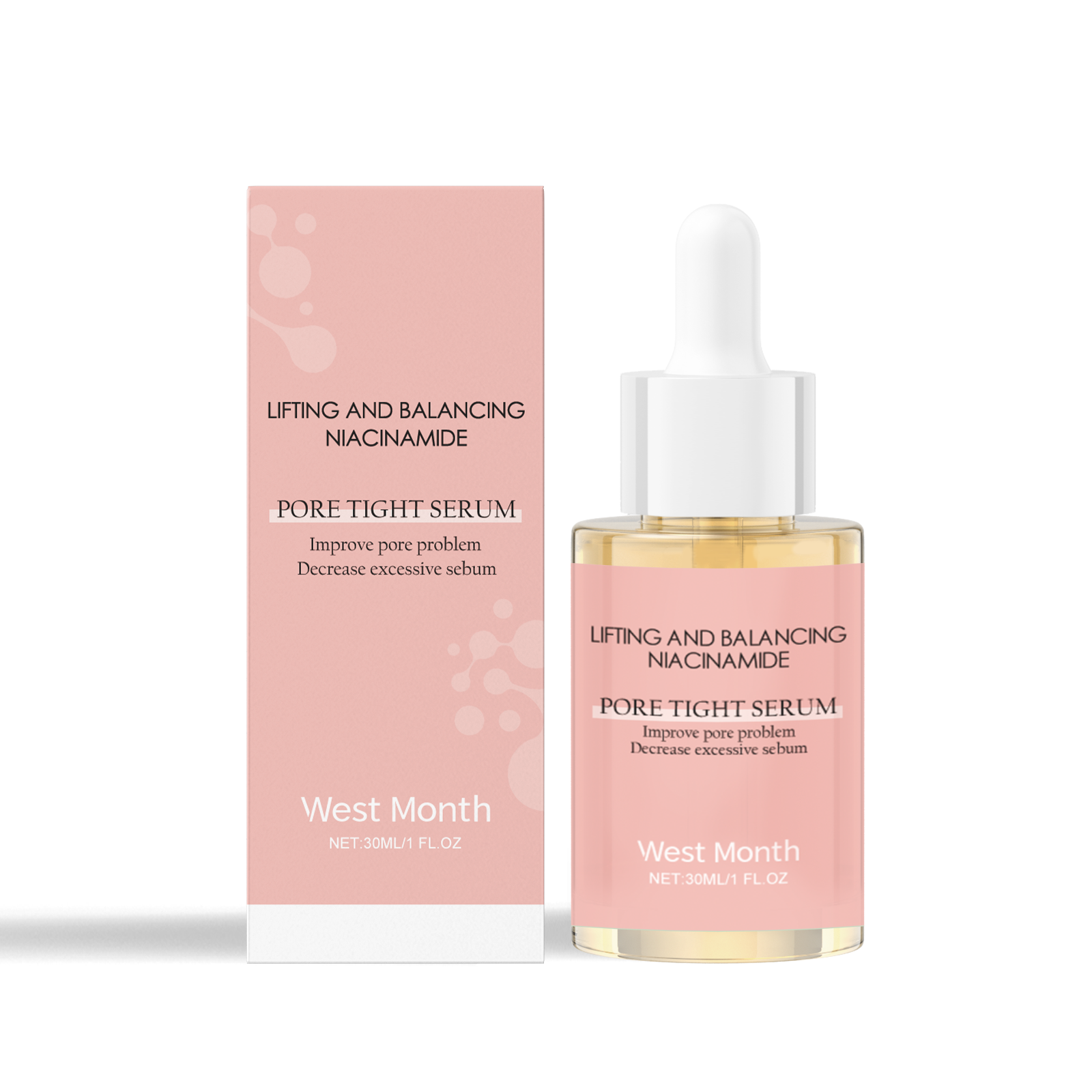 Niacinamide Pore Tightening Serum Hydrating Moisturizing Oil Control Remove Closed Comedones Soothe Skin