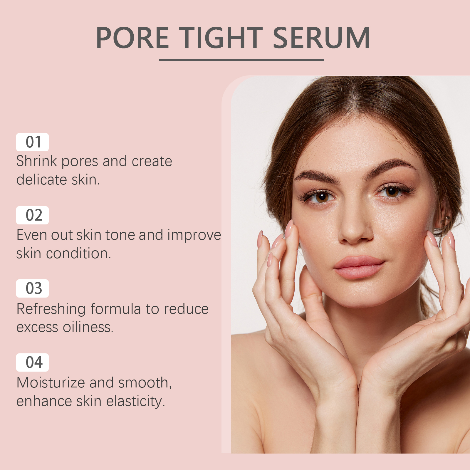 Niacinamide Pore Tightening Serum Hydrating Moisturizing Oil Control Remove Closed Comedones Soothe Skin