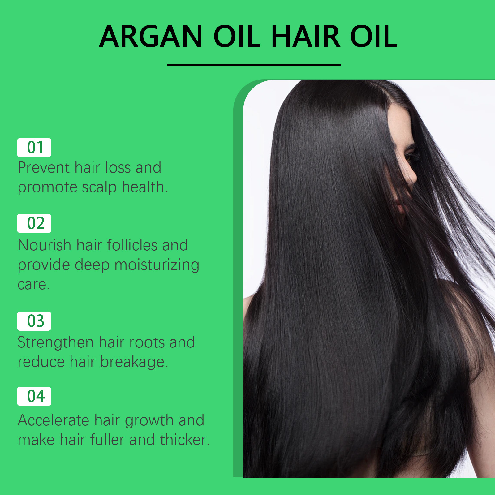 Argan Hair Care Oil Improves Dry Frizzy Split Ends Nourishes Hair Care Essence